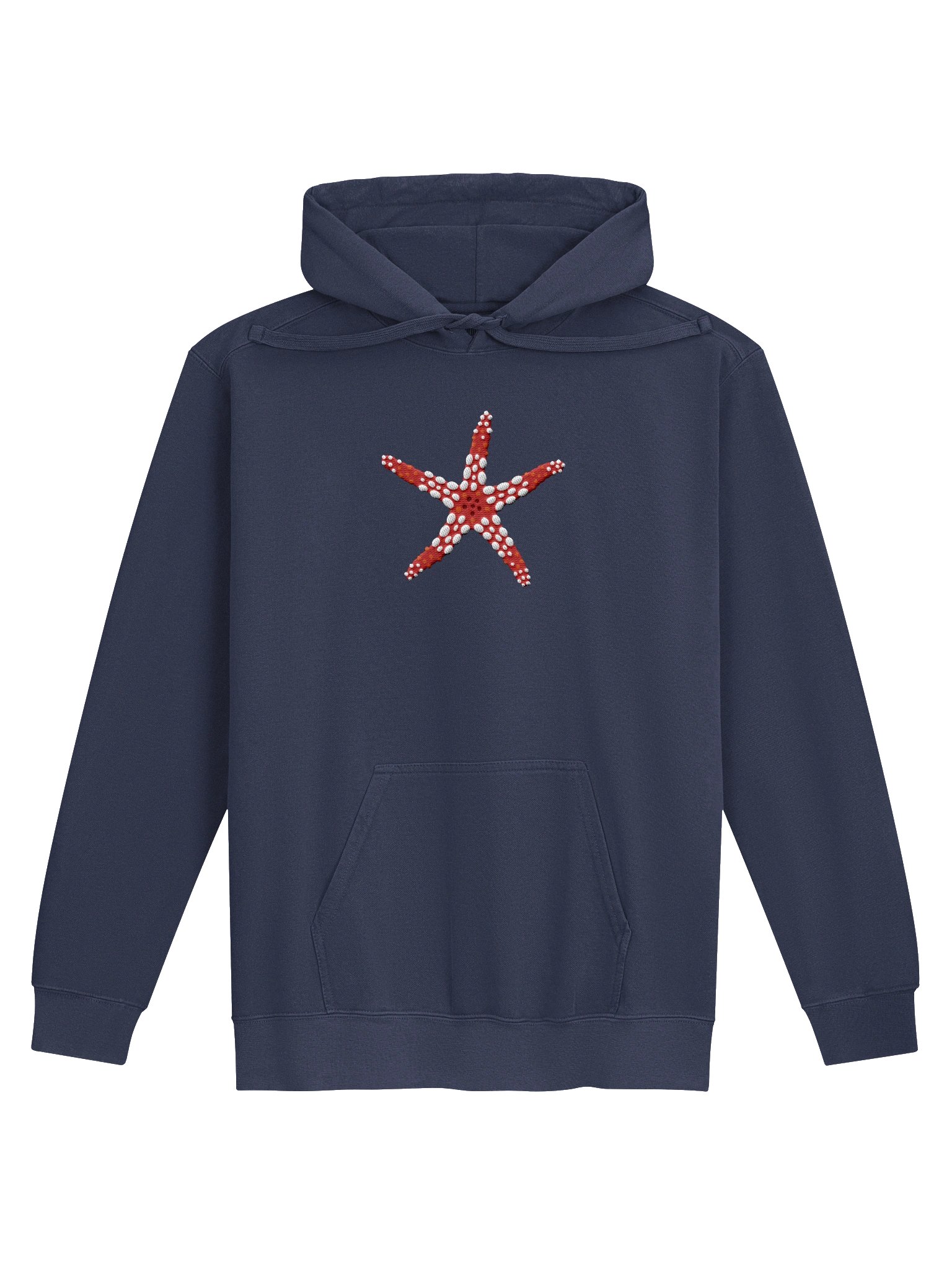 Fromia Sea Star Embroidered Hoodie | Saltwater Reef Aquarium & Ocean Lover Apparel product image (2)