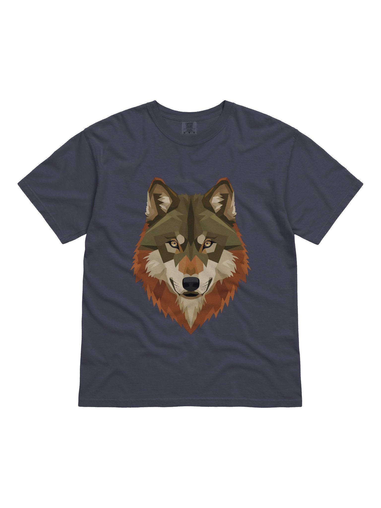 Geometric Wolf Head T-Shirt product image (3)