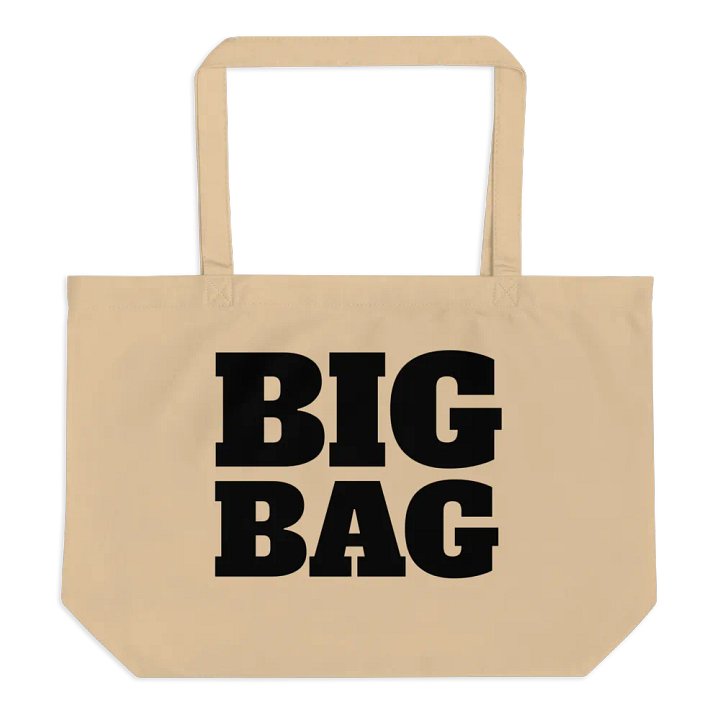 "Big Bag" Certified Organic Cream Cotton Tote product image (1)