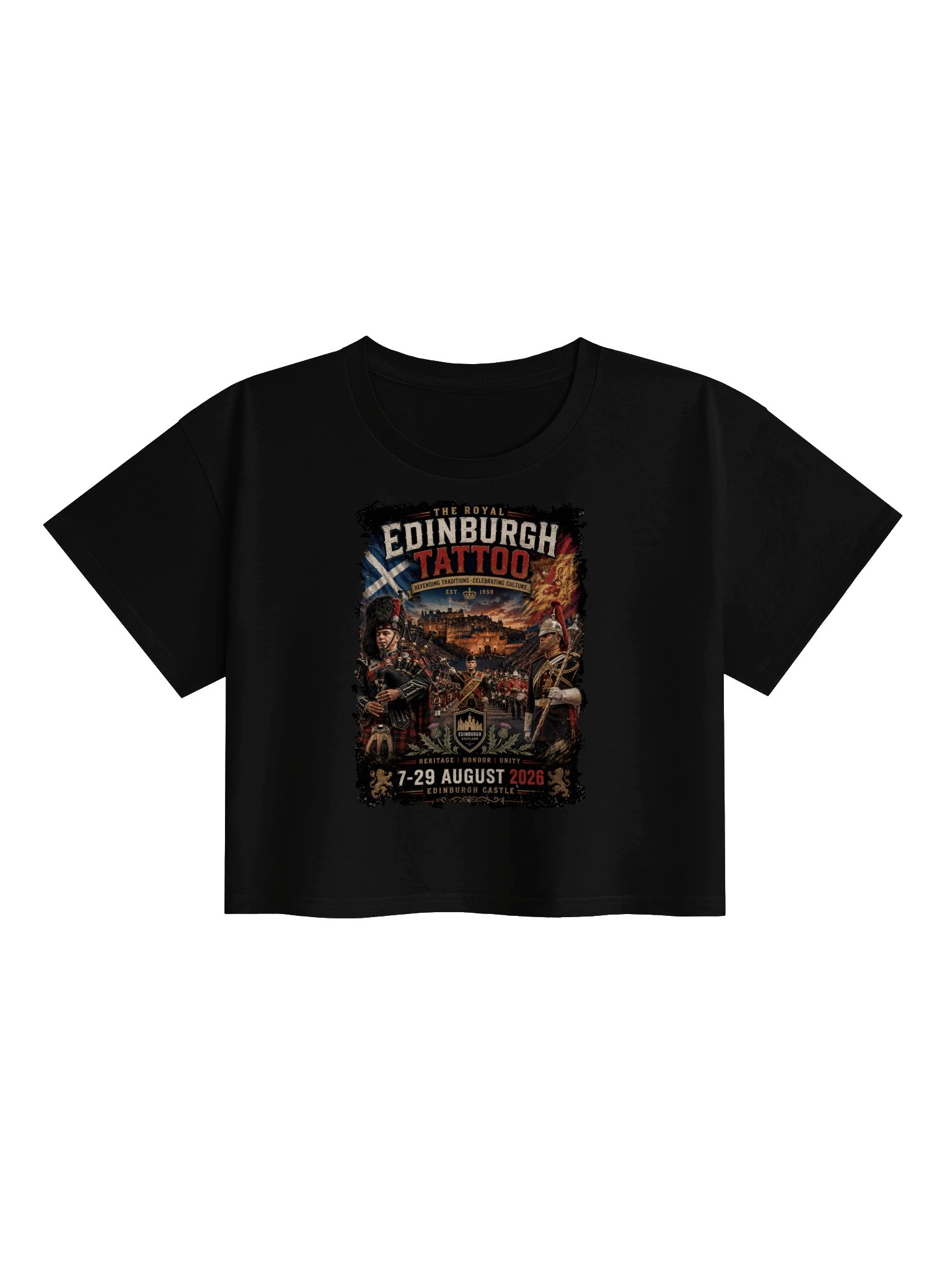 Royal Edinburgh Tattoo Crop Top product image (1)