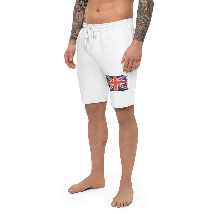 Patriotic Cross Flag Fleece Shorts product image (10)