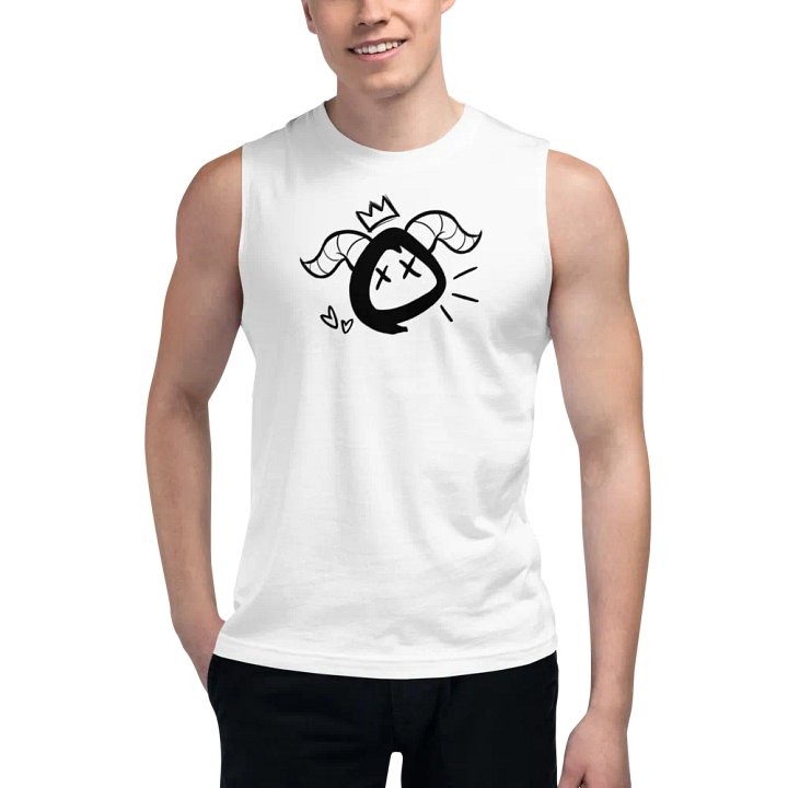 White Horny Mascot Muscle Tank product image (1)