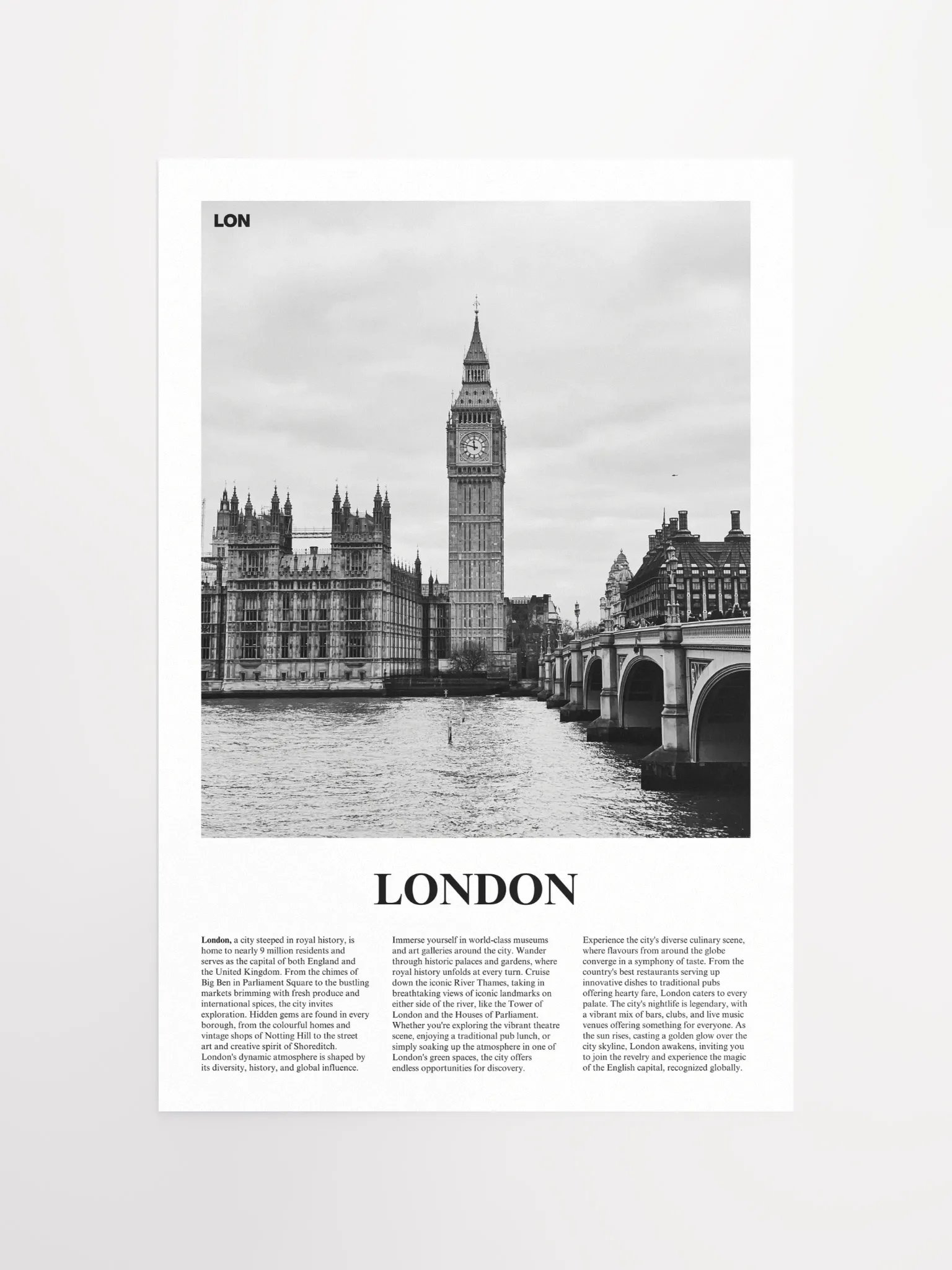 London 01 Newspaper Poster product image (15)