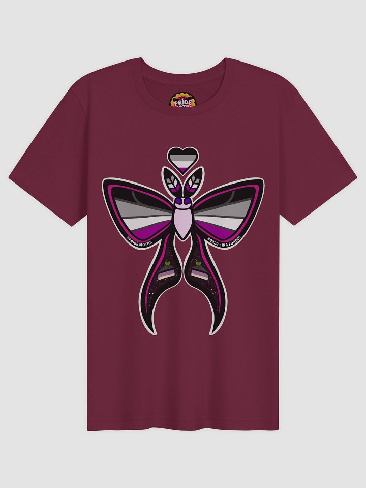 № 5 | ASEXUAL PRIDE MOTH | GRAPHIC TEE | T-SHIRT product image (1)