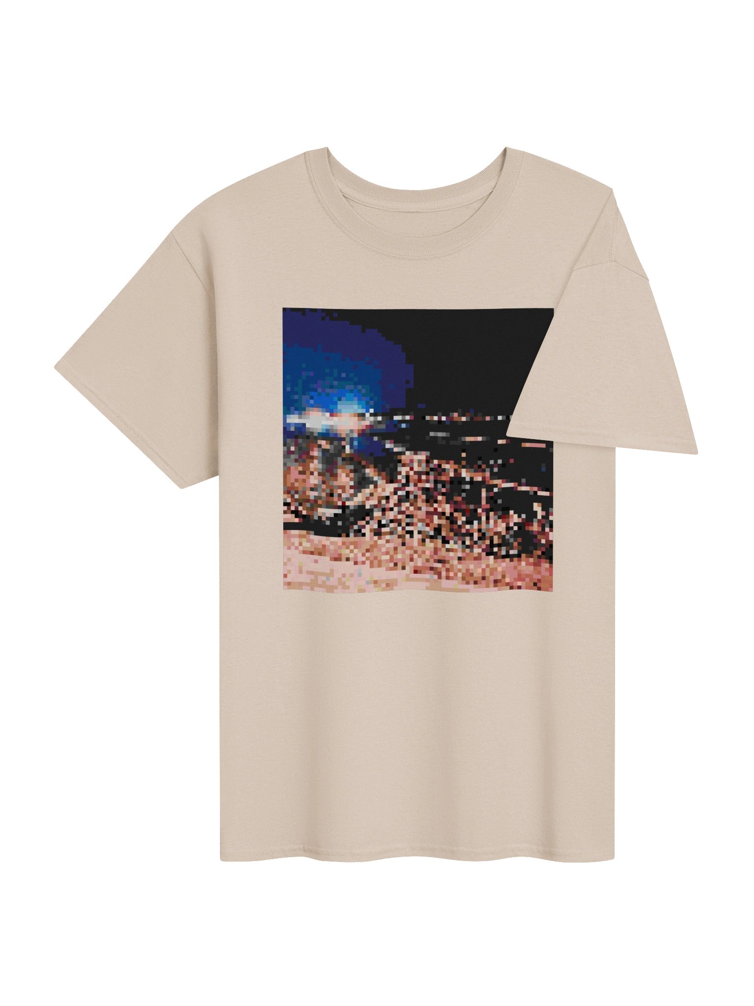 pixel coastline graphic tee product image (4)
