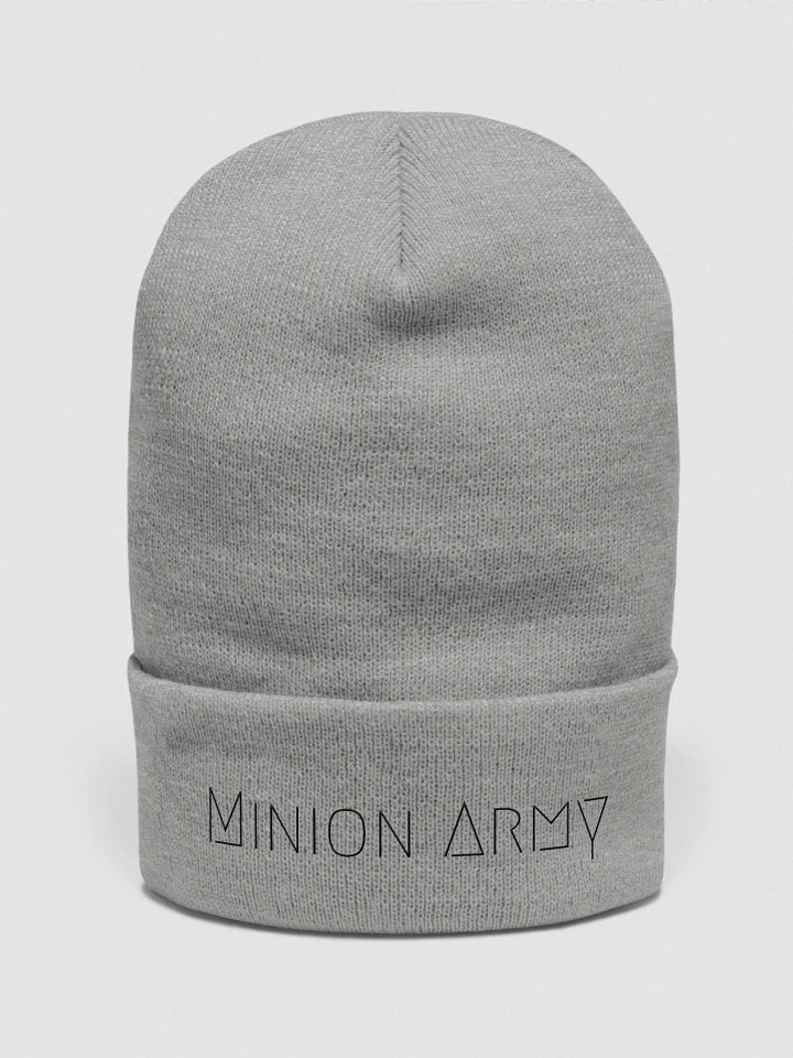 Minion Army Black Lettered Cuffed Beanie product image (4)