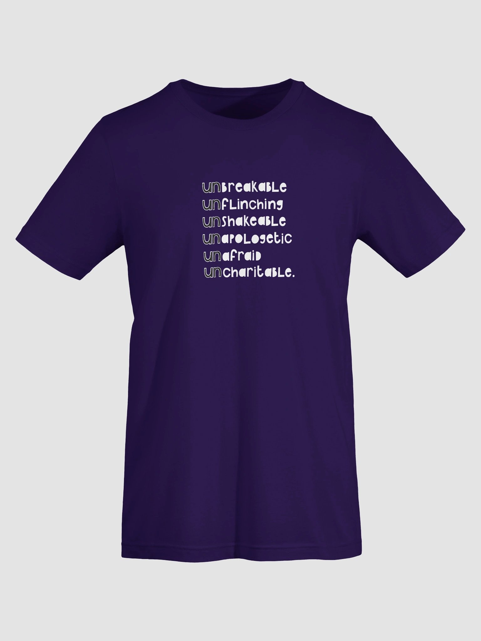 Be Uncharitable T-shirt (dark colours) product image (21)