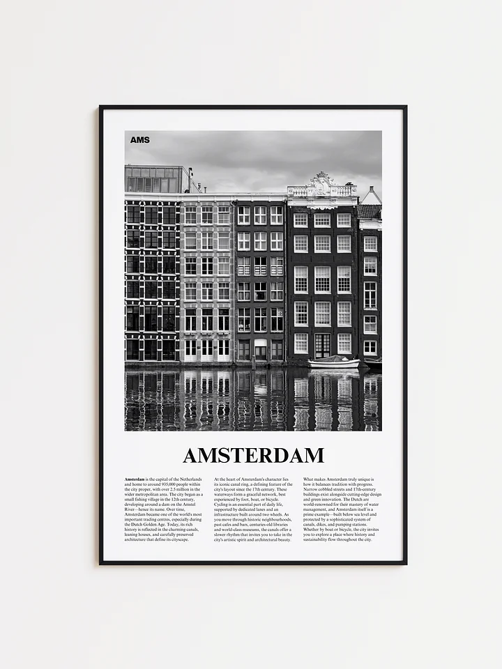 Amsterdam 01 Newspaper Poster | Framed product image (1)