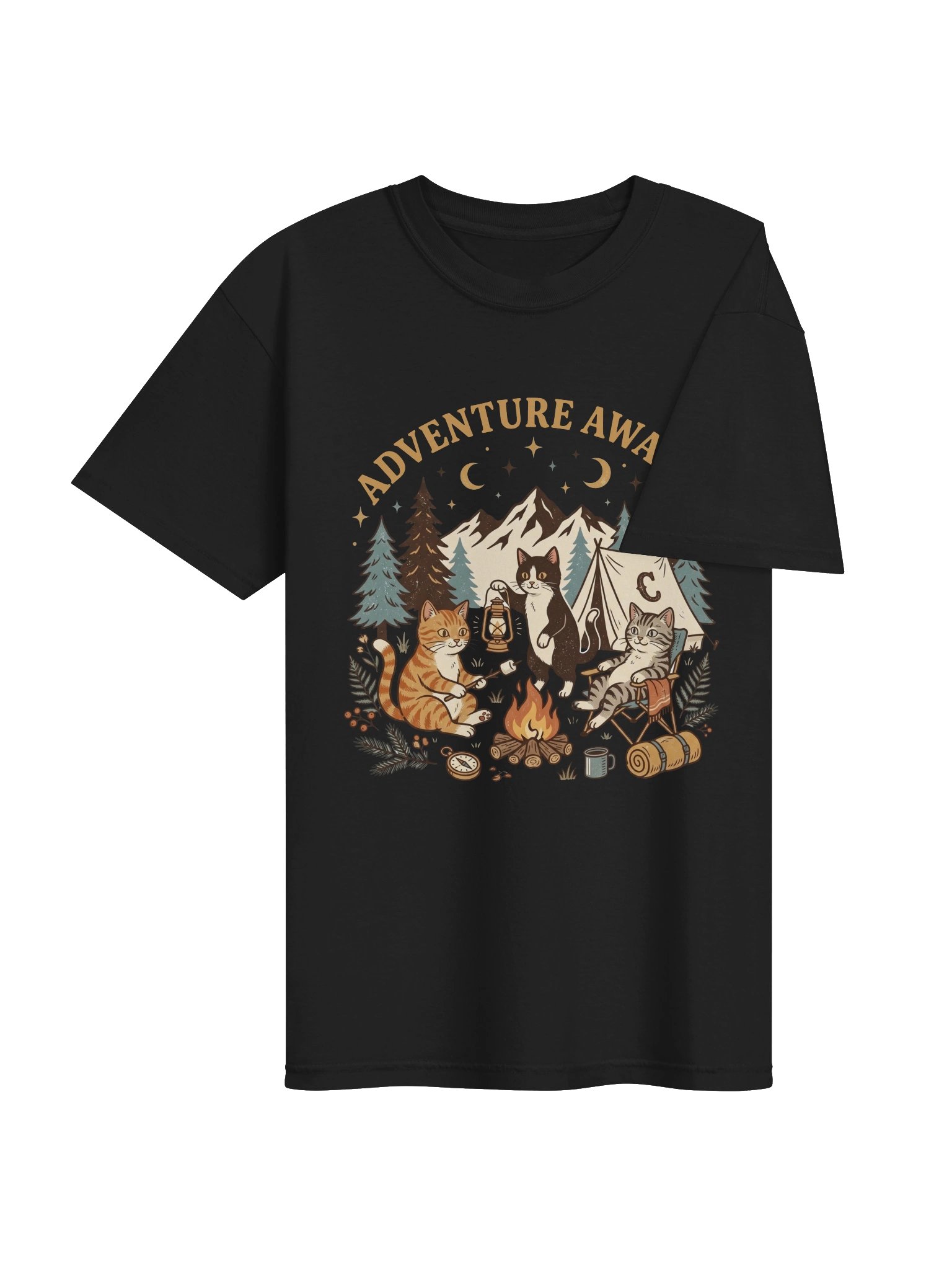 Camping Cats T-Shirt – Cat Lover Shirt product image (4)