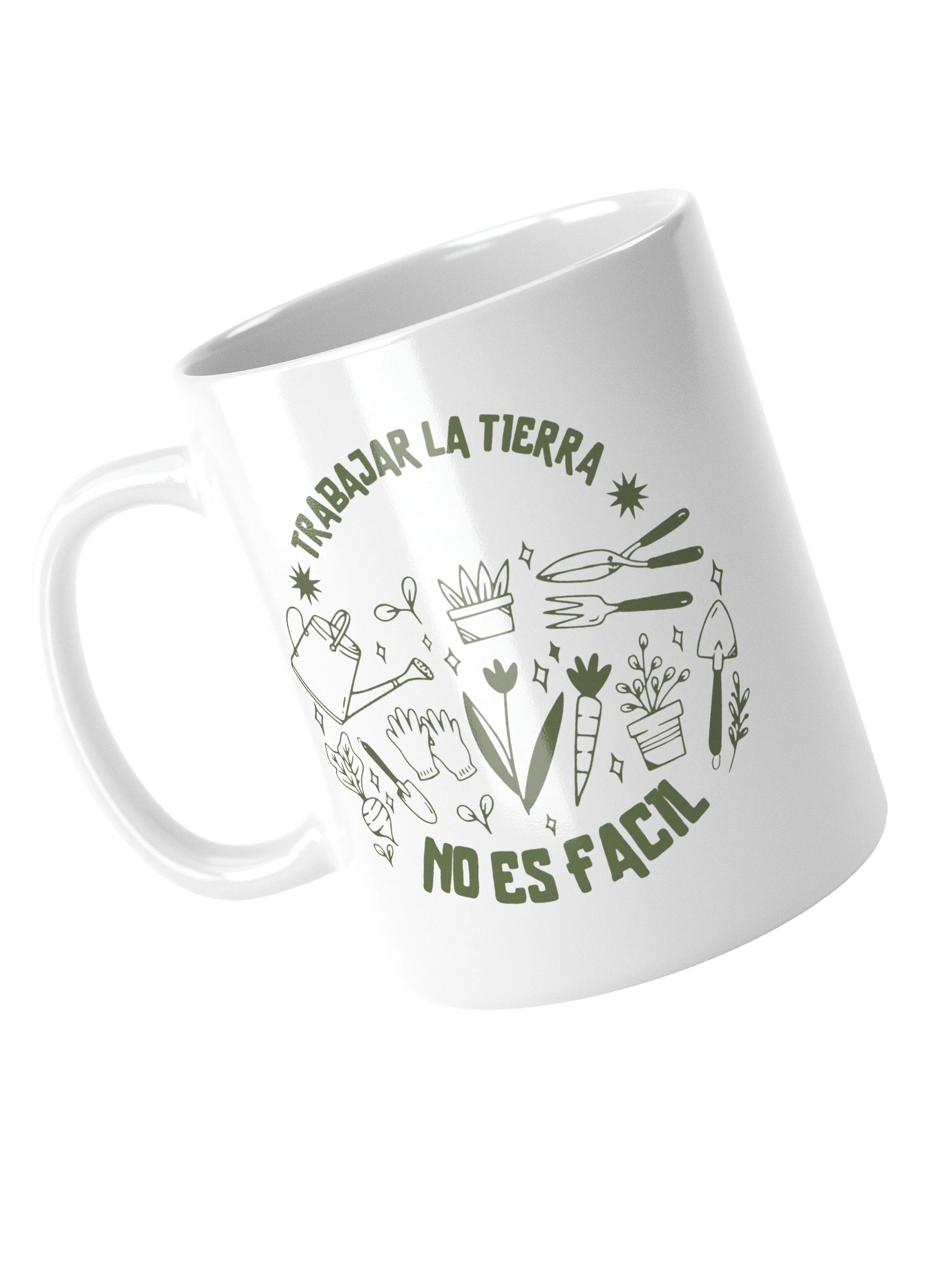 Taza Trabajar la Tierra No Es Fácil | Taza de Jardinería Divertida | Regalo Original para Huertero product image (5)