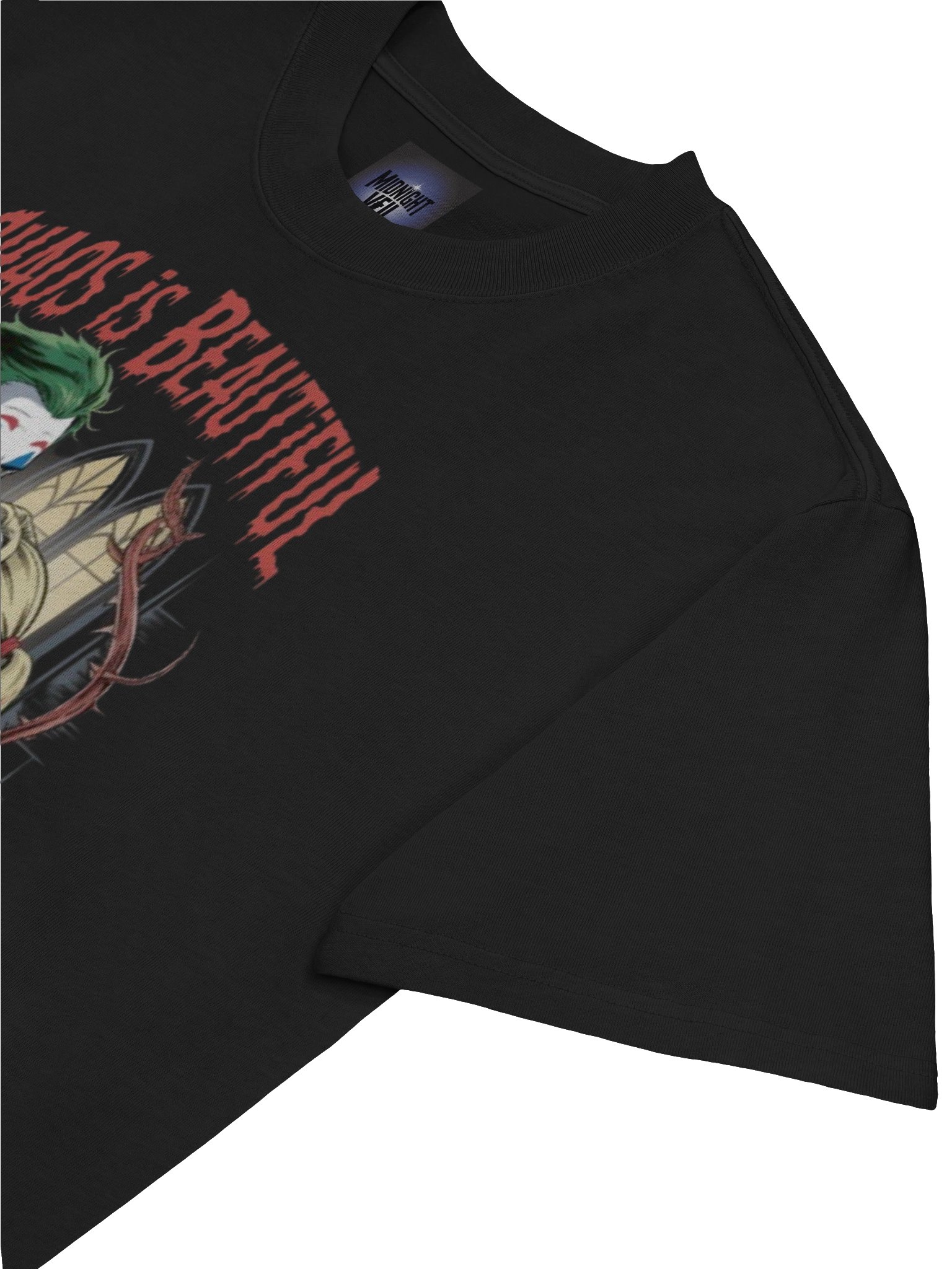 Joker & Harley Quinn 'Chaos is Beautiful Forever' Oversized Faded T-Shirt product image (7)