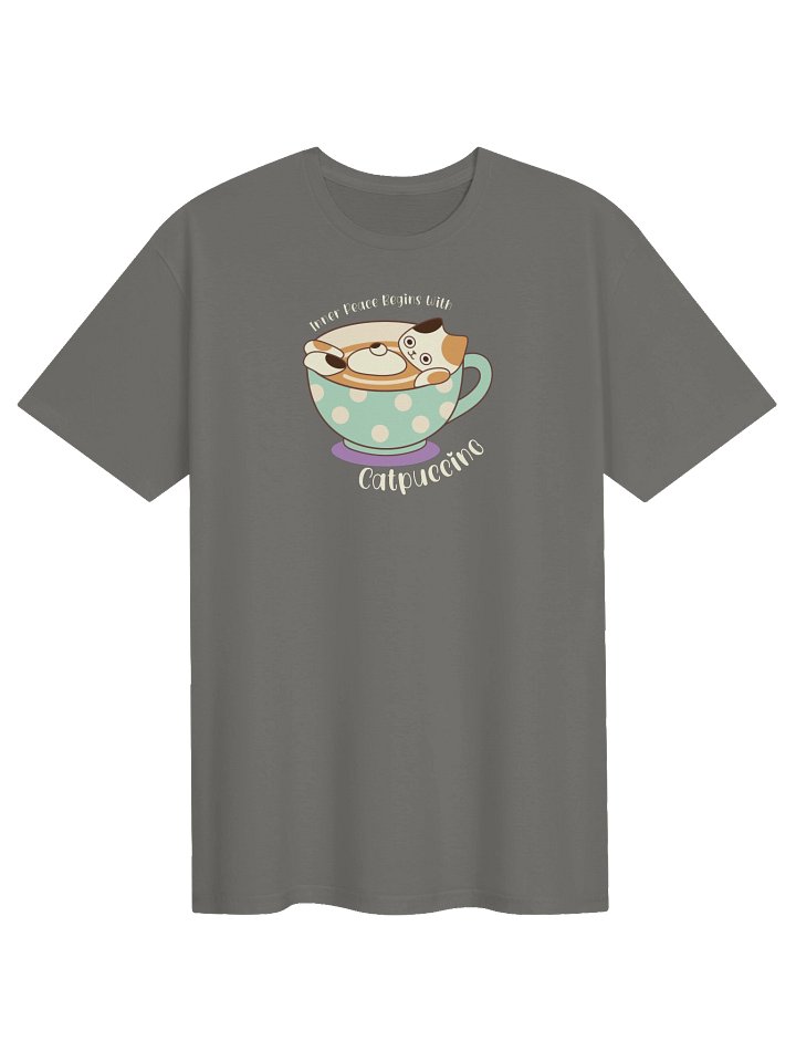 Catpuccino Cat - Unisex Adult Super Soft Lightweight T-shirt product image (7)