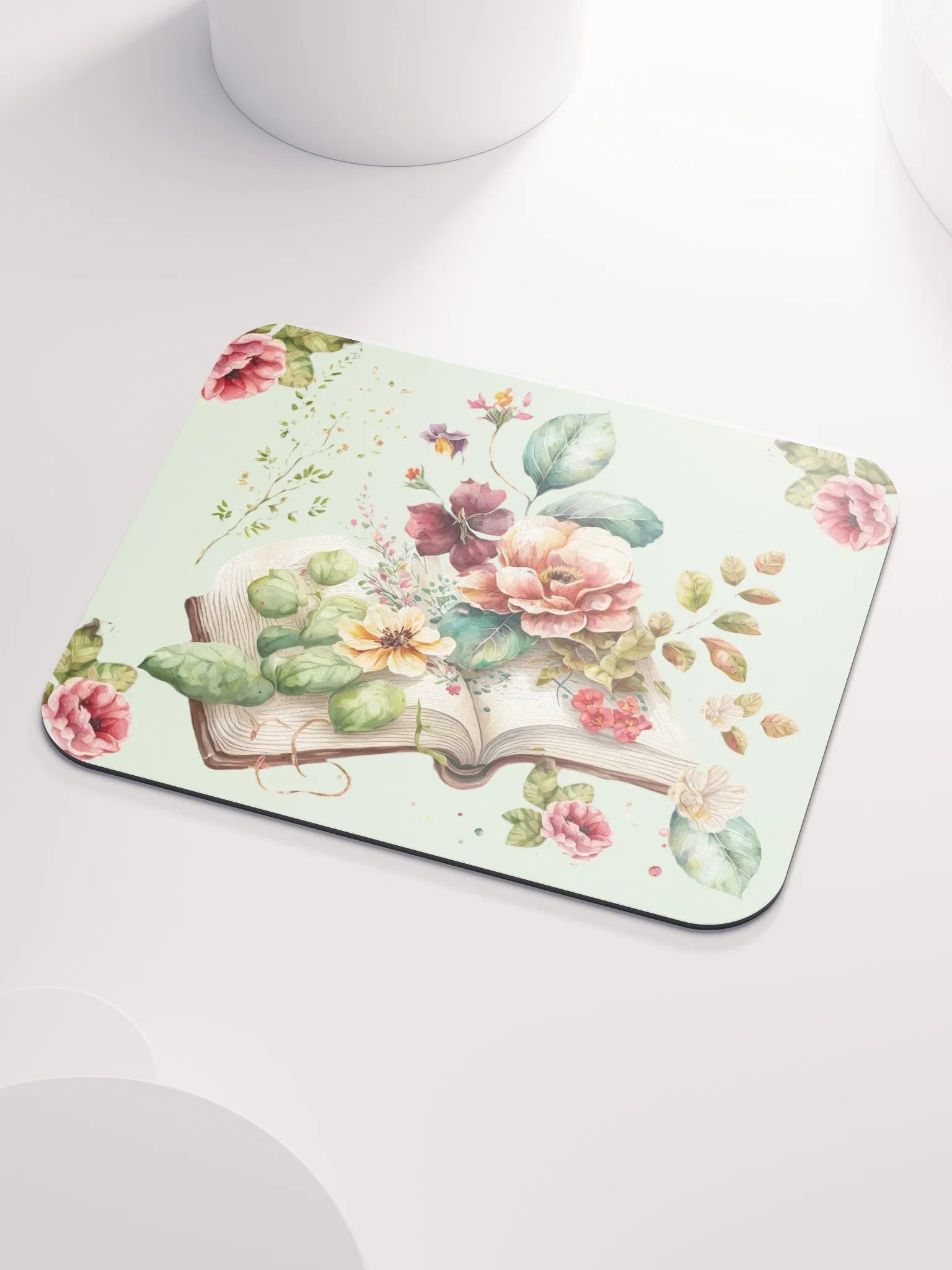 Beautiful Book Full of Flowers Mousepad product image (3)