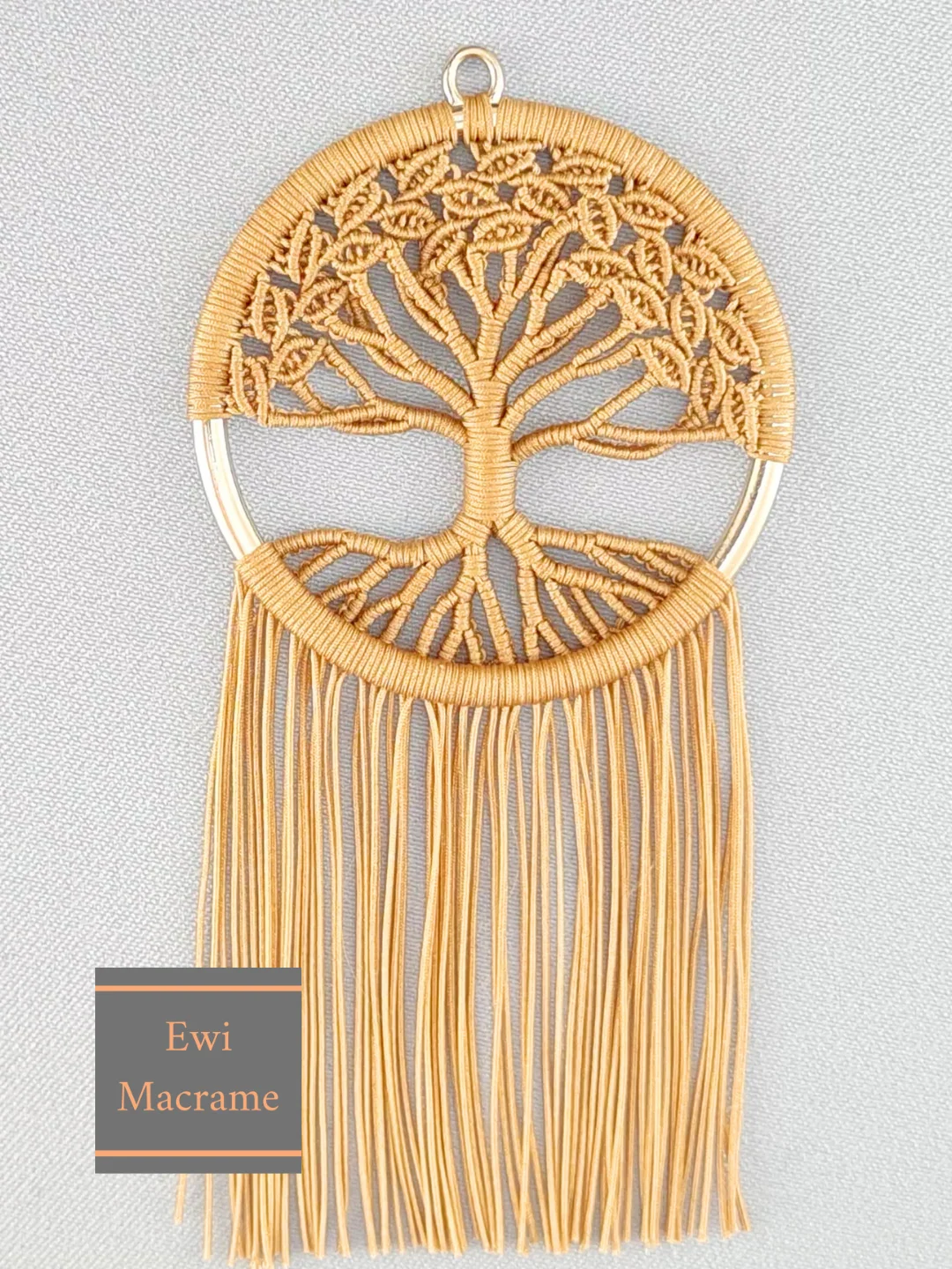 Micro Macrame Tree Pendant — Photo Tutorial product image (1)