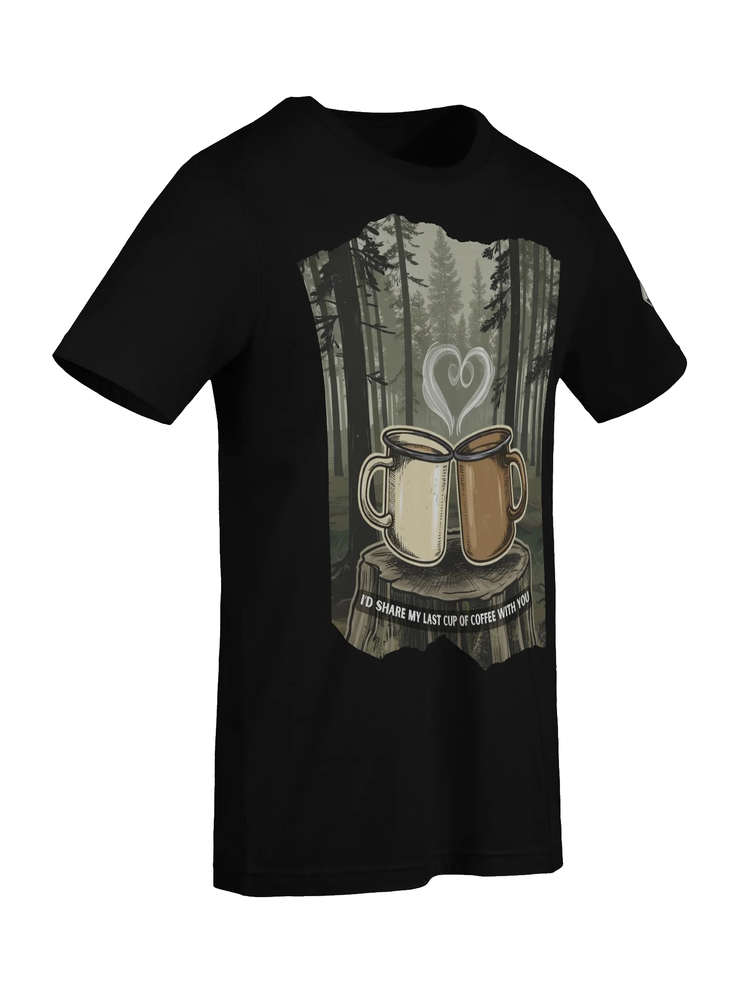 I’d Share My Last Cup of Coffee With You – Outdoorsy Couples T-Shirt product image (5)
