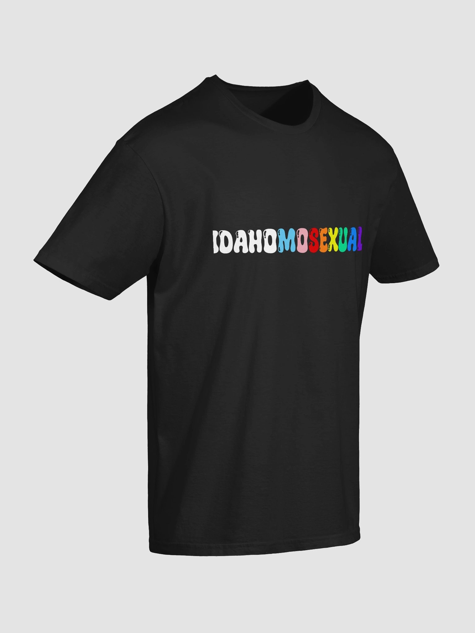 "IDAHOMOSEXUAL" dark t-shirt product image (4)