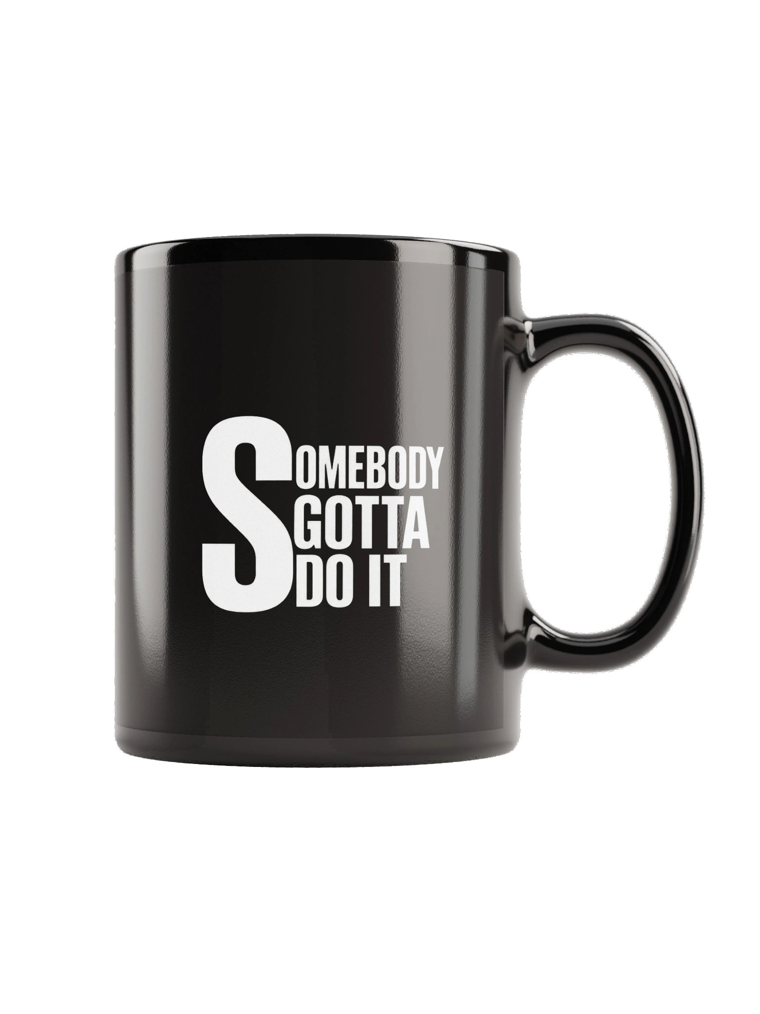 BLACK GLOSSY MUG product image (3)