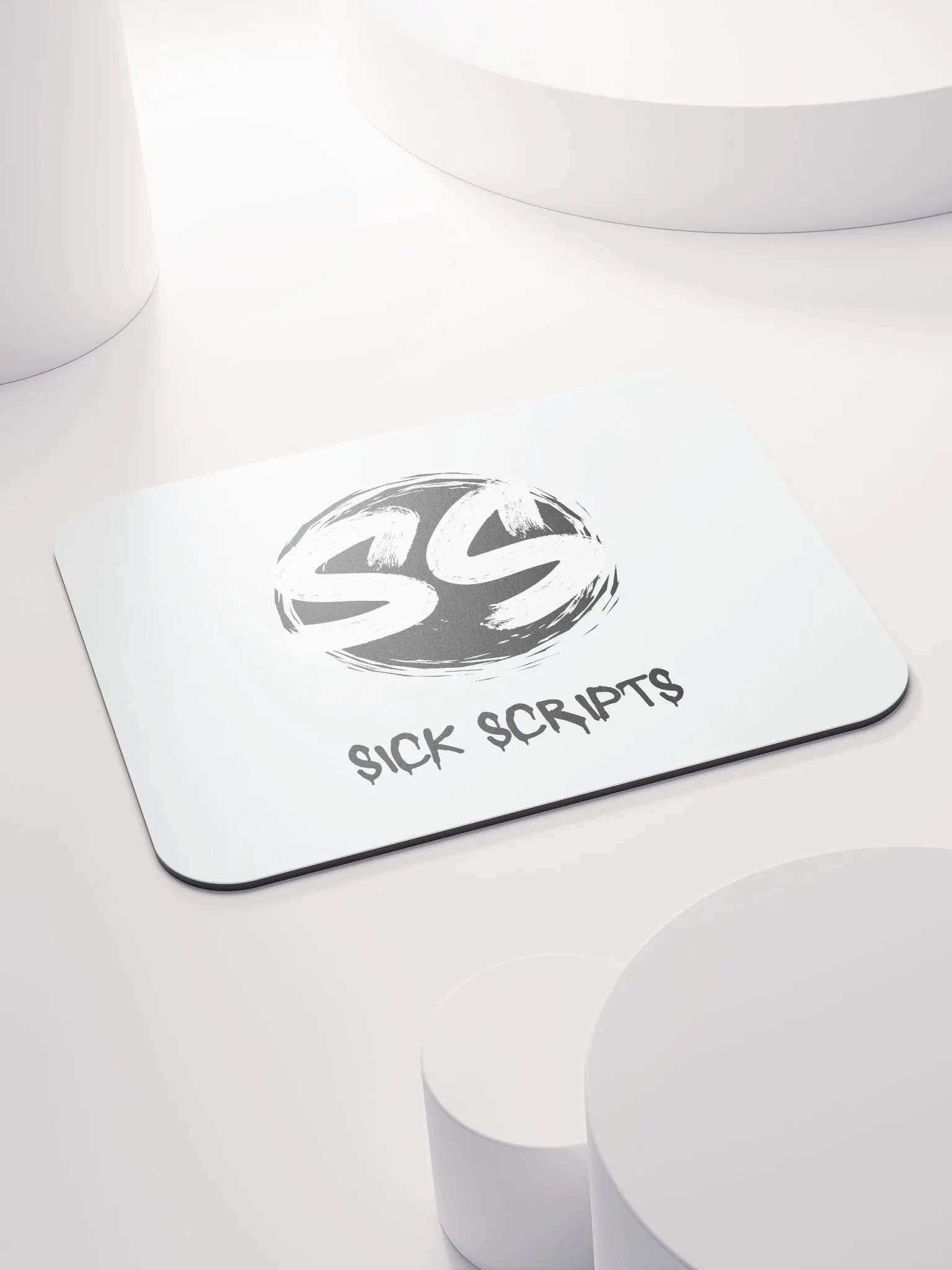 SickScripts B&W Mouse Pad product image (4)