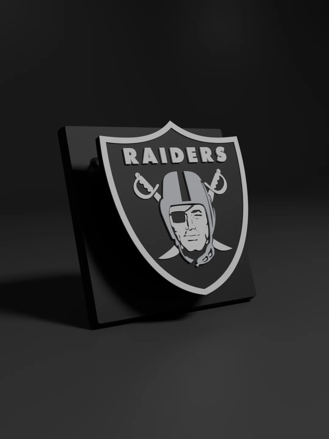 Las Vegas Raiders 3D Printed Floating Logo Sign (Digital File Only) product image (1)