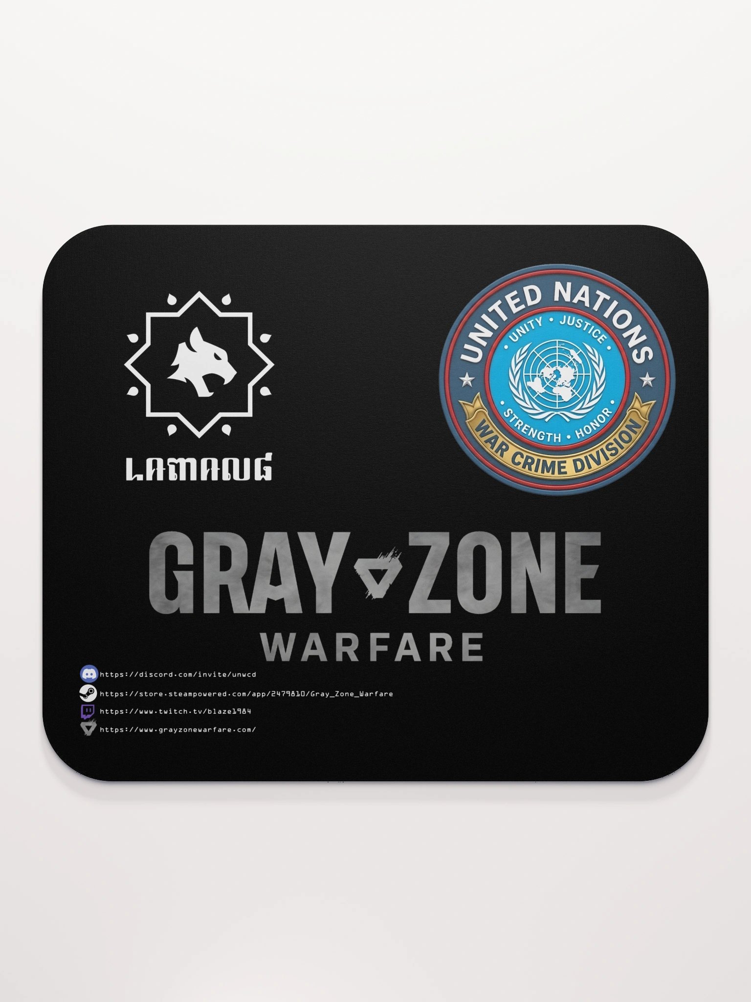 UNWCD/LRI Mouse Pad - Black product image (2)