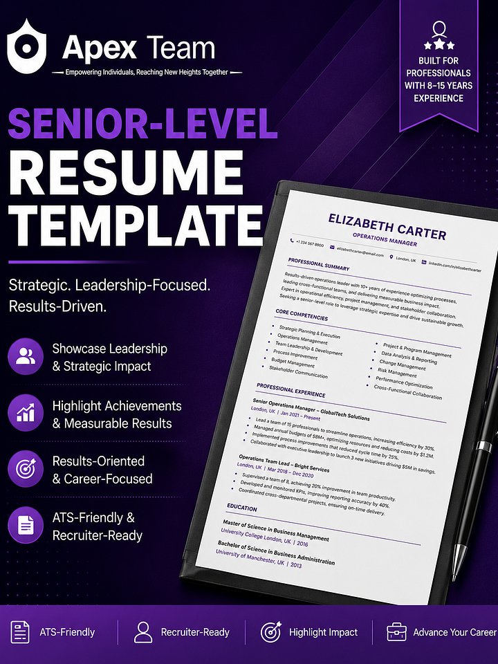 Senior Level Resume Toolkit product image (2)
