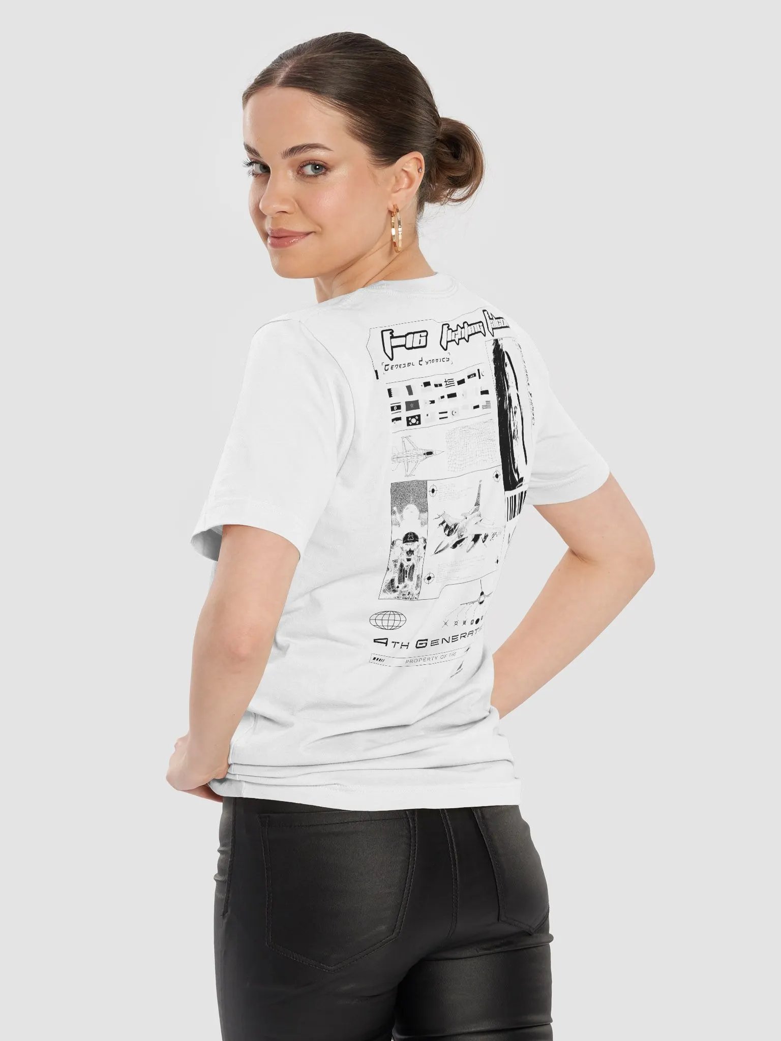 F-16 t-shirt (white) product image (9)