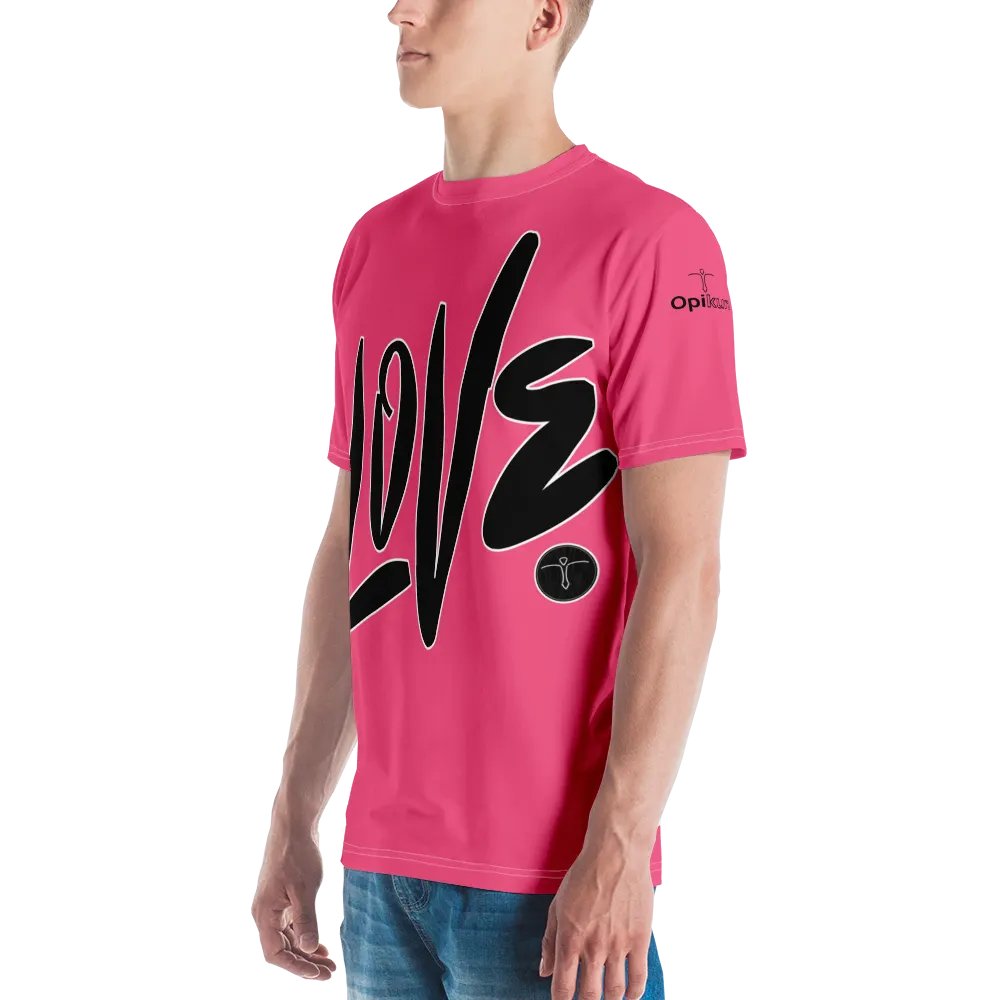 Love & Peace - Pink - Crew Neck T-Shirt product image (4)
