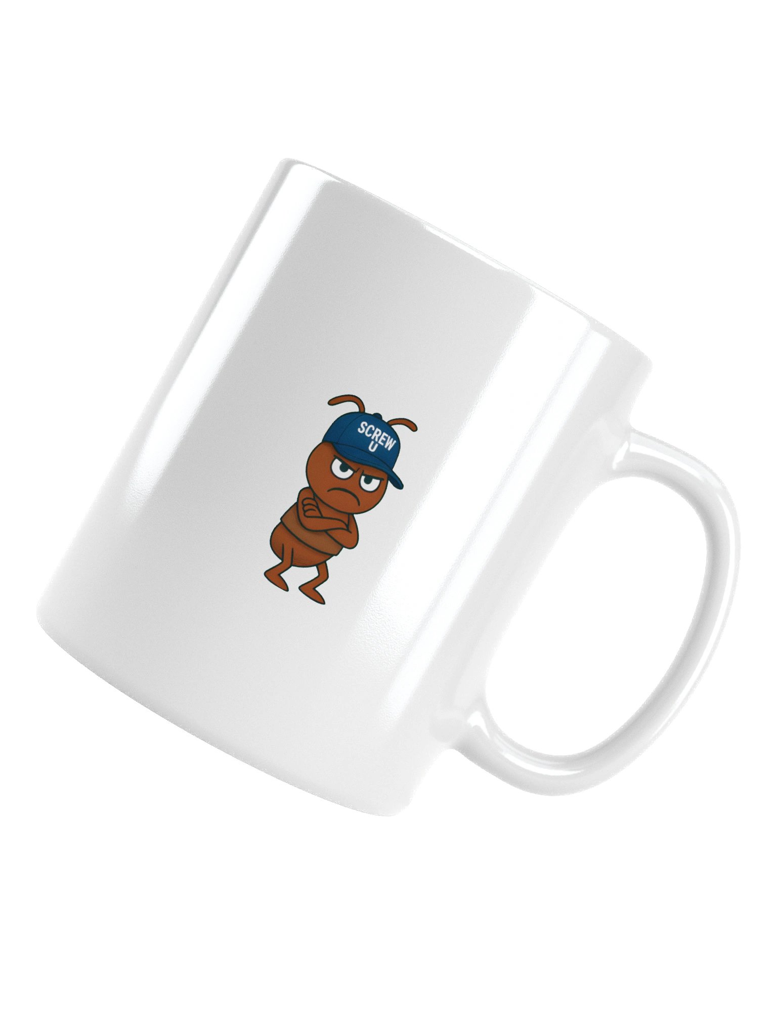 Screw U Coffee Mug by The ReluctAntz – White product image (5)