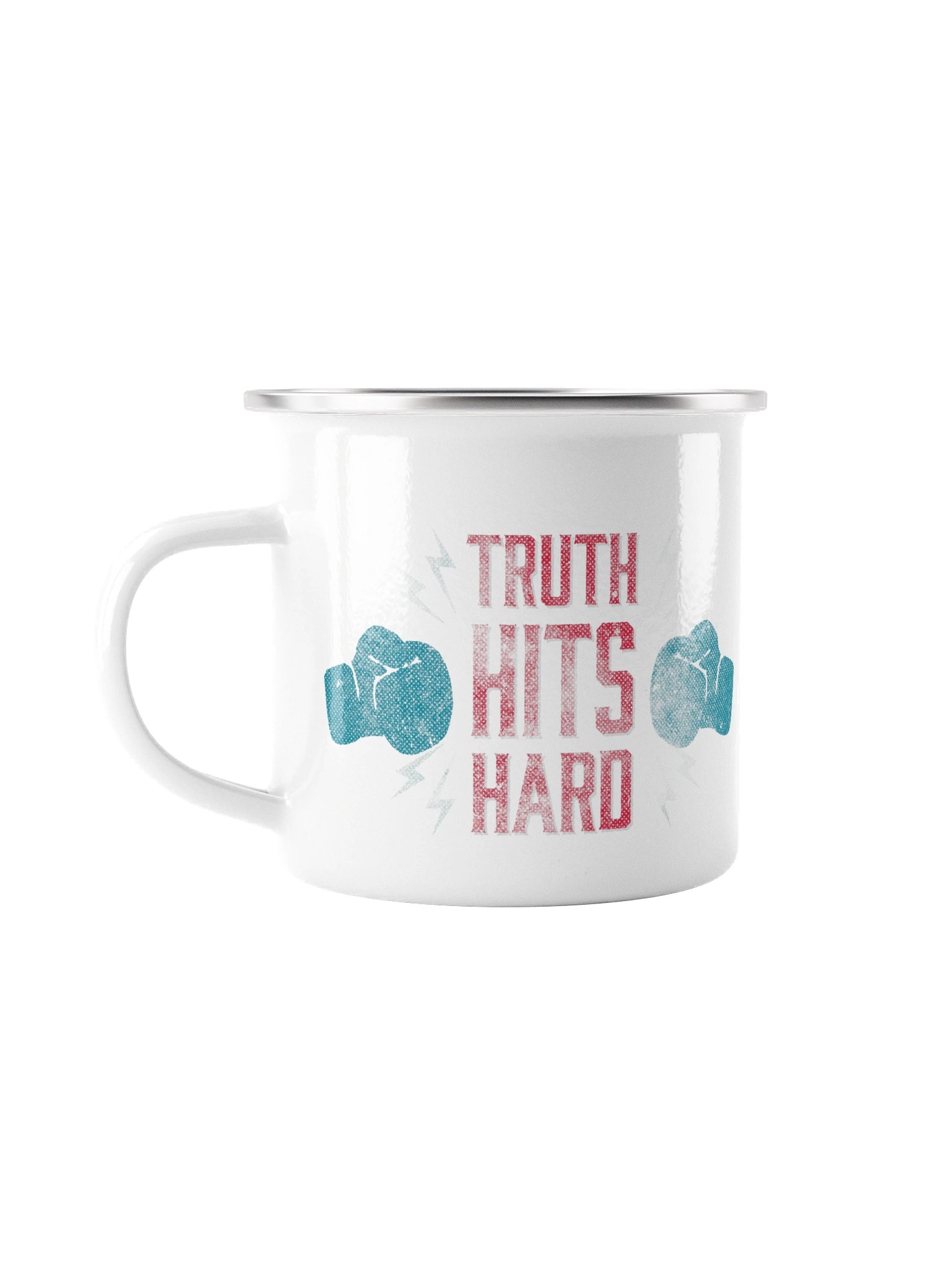 Truth Hits Hard Vintage Enamel Cup product image (1)
