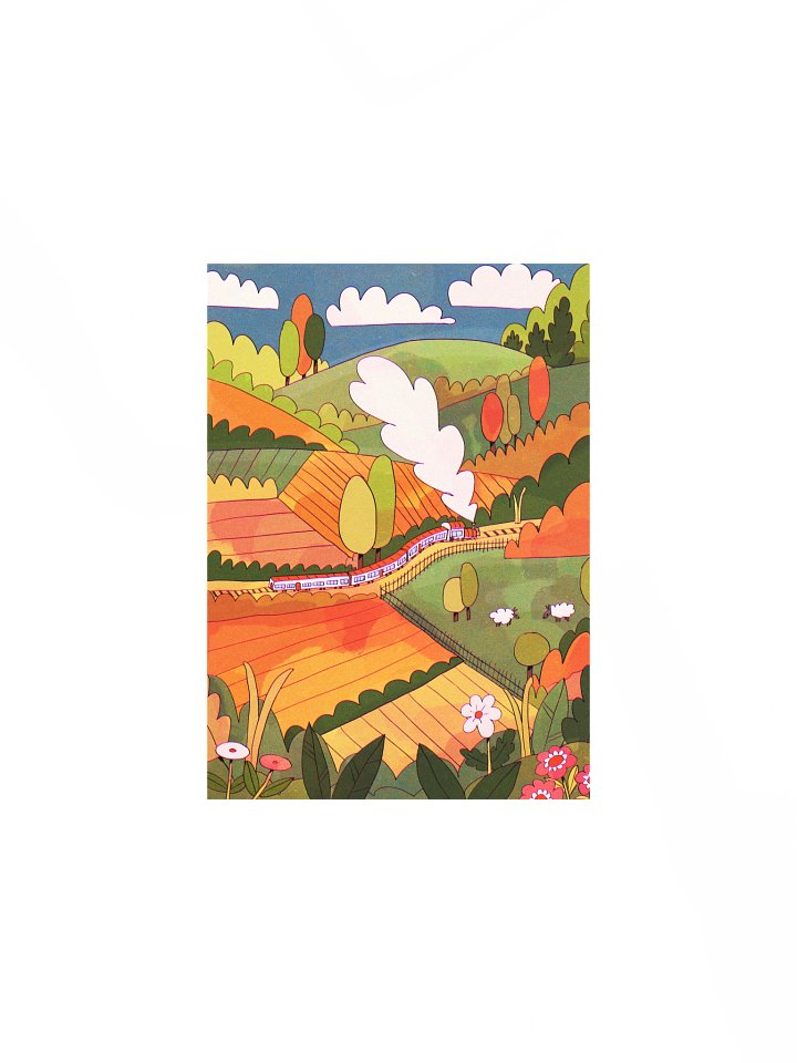 Train in the Night - Print product image (2)