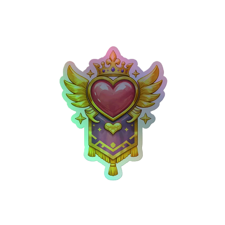 Kingdom crest with banner Holographic Sticker Sheet product image (2)