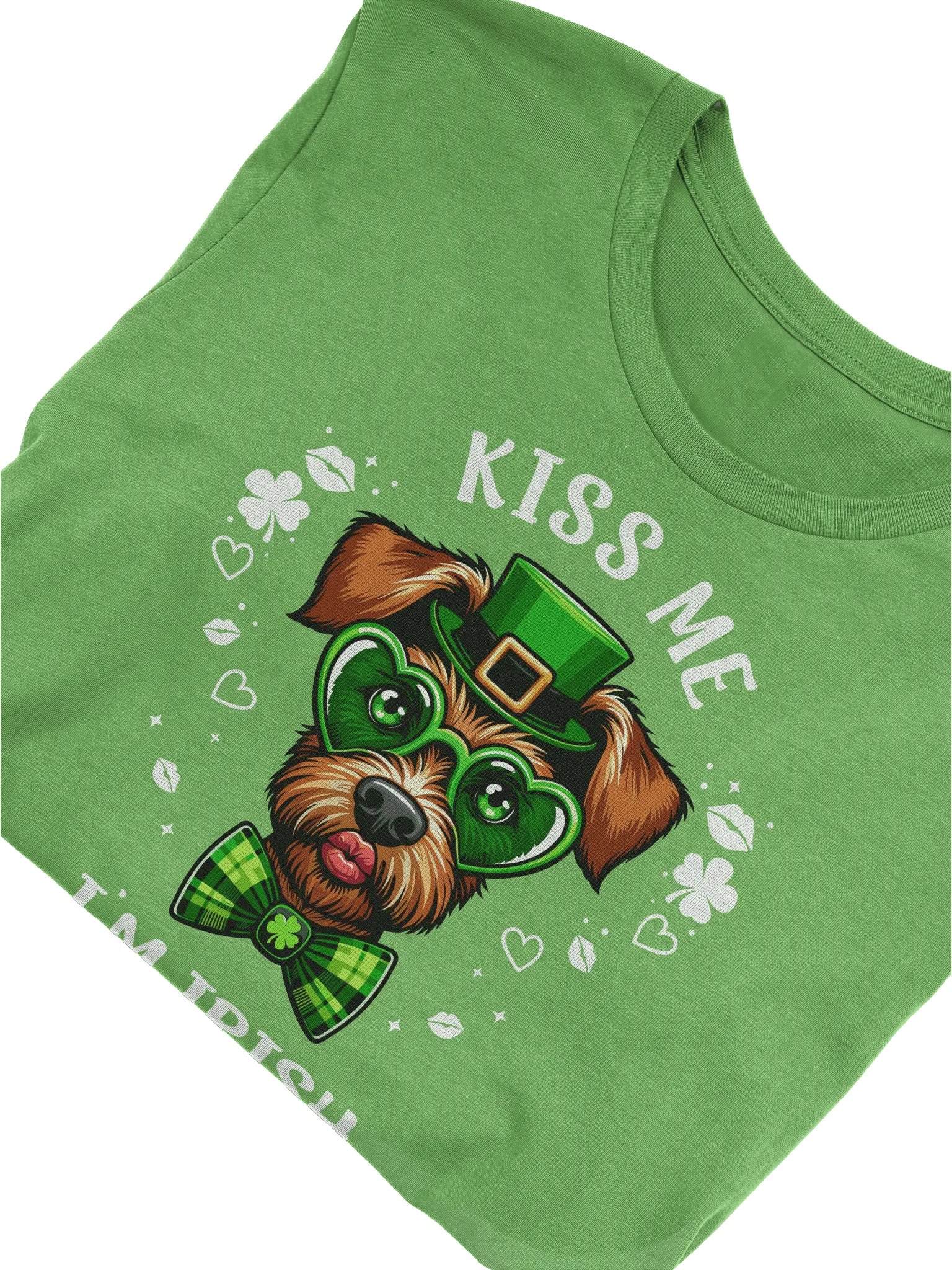 Irish Terrier Kiss Me I'm Irish St. Patrick's Day T-Shirt product image (3)
