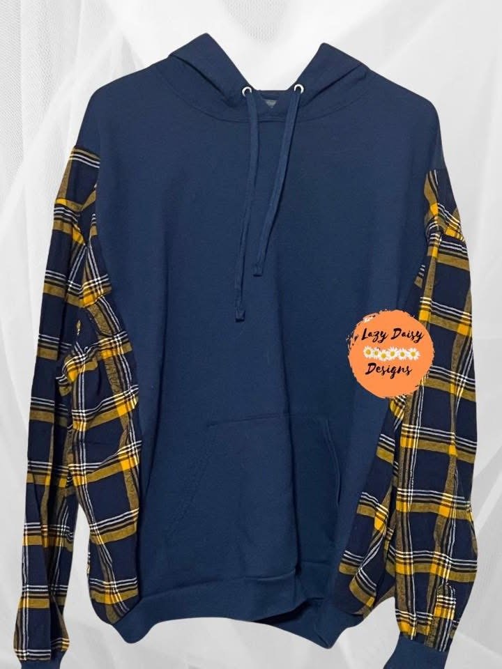 Adult L - Upcycled Cozy Flannel Hoodie product image (1)