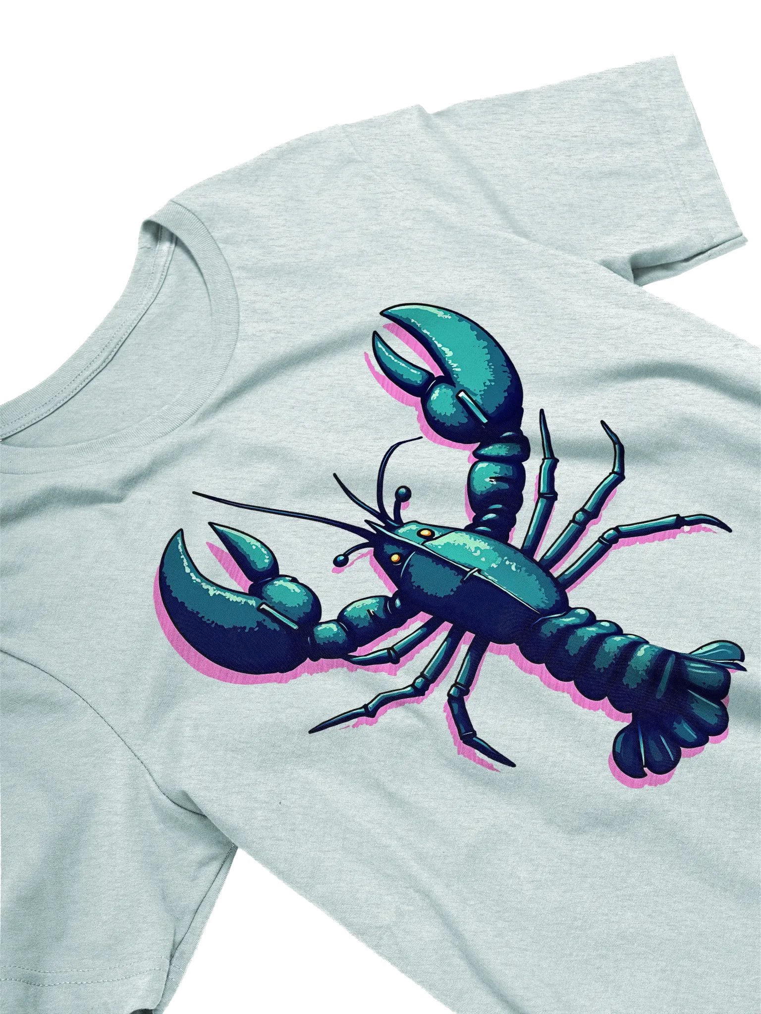 Glitch Pixelated Lobster Unisex T-Shirt product image (4)