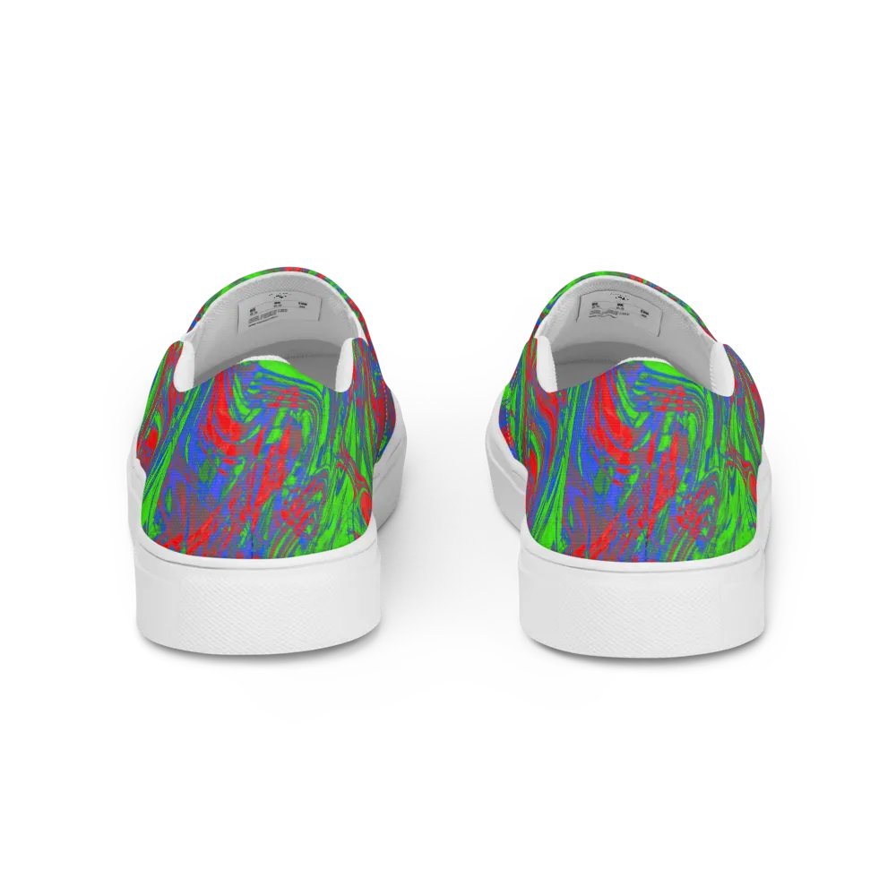Chaos Wave Men's Slip-On Canvas Shoes product image (4)