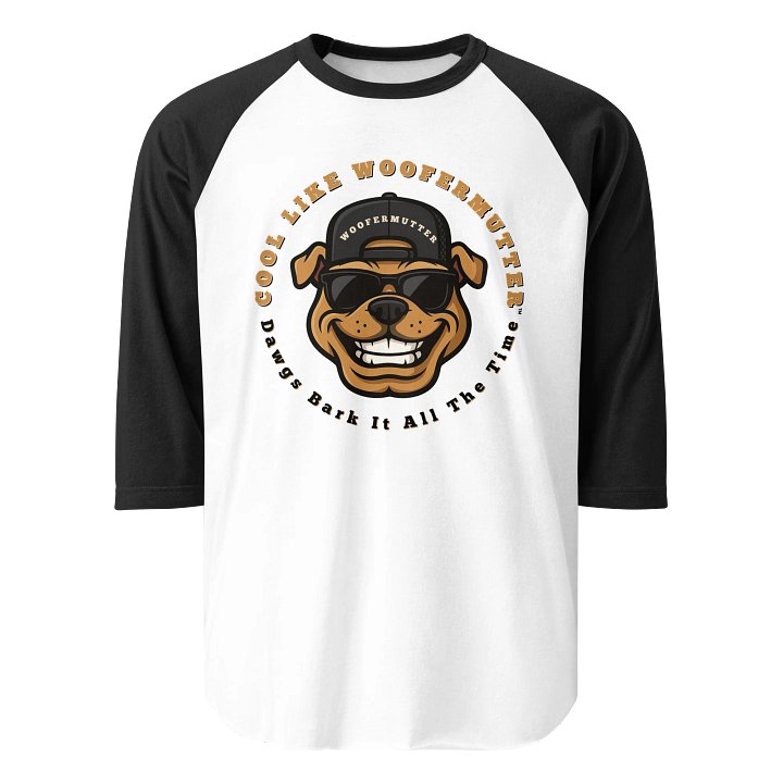Bulldog Unisex 3/4 Sleeve Raglan Shirt product image (2)