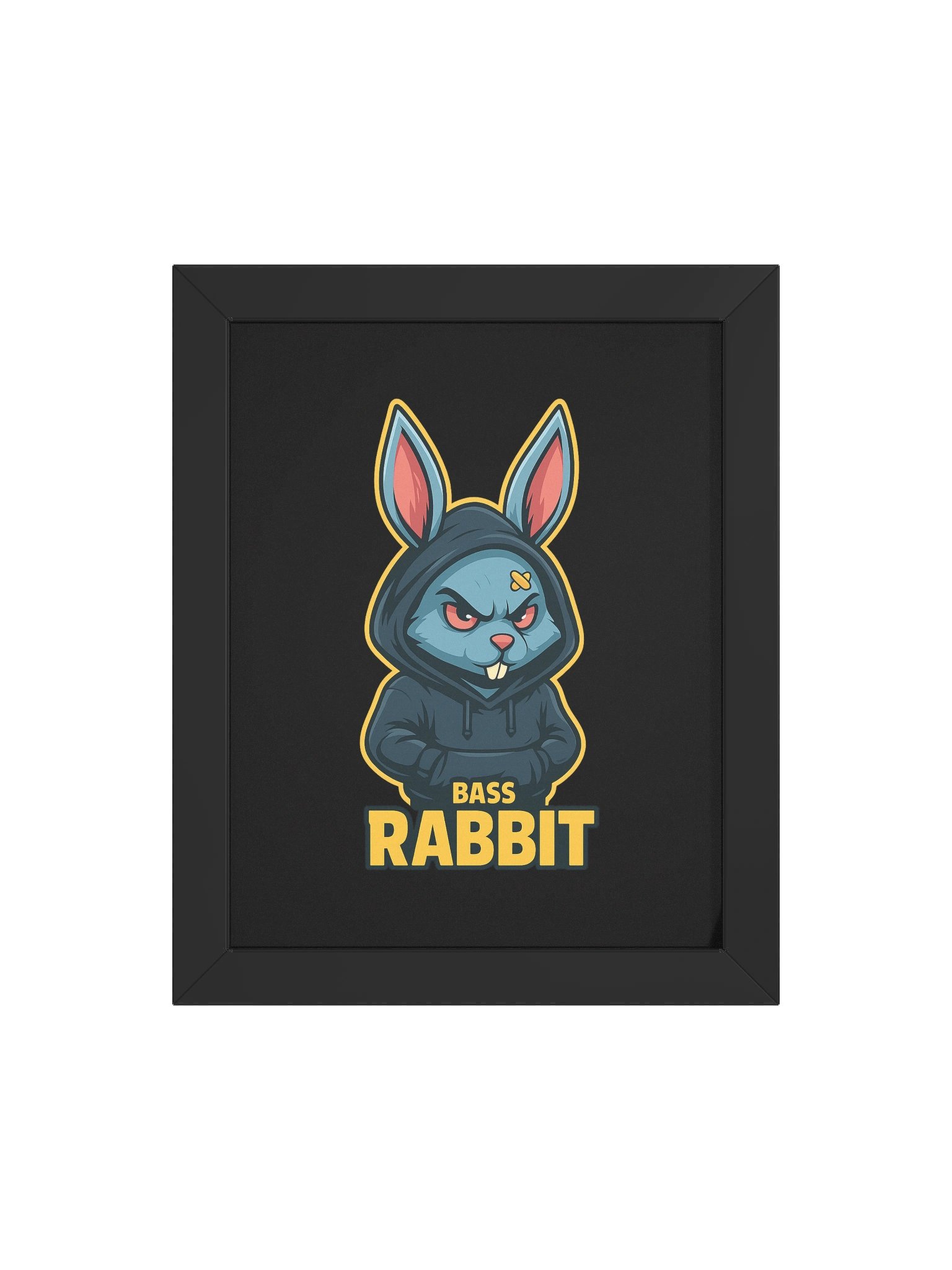 Framed High-Quality Bass Rabbit Poster (in) product image (4)