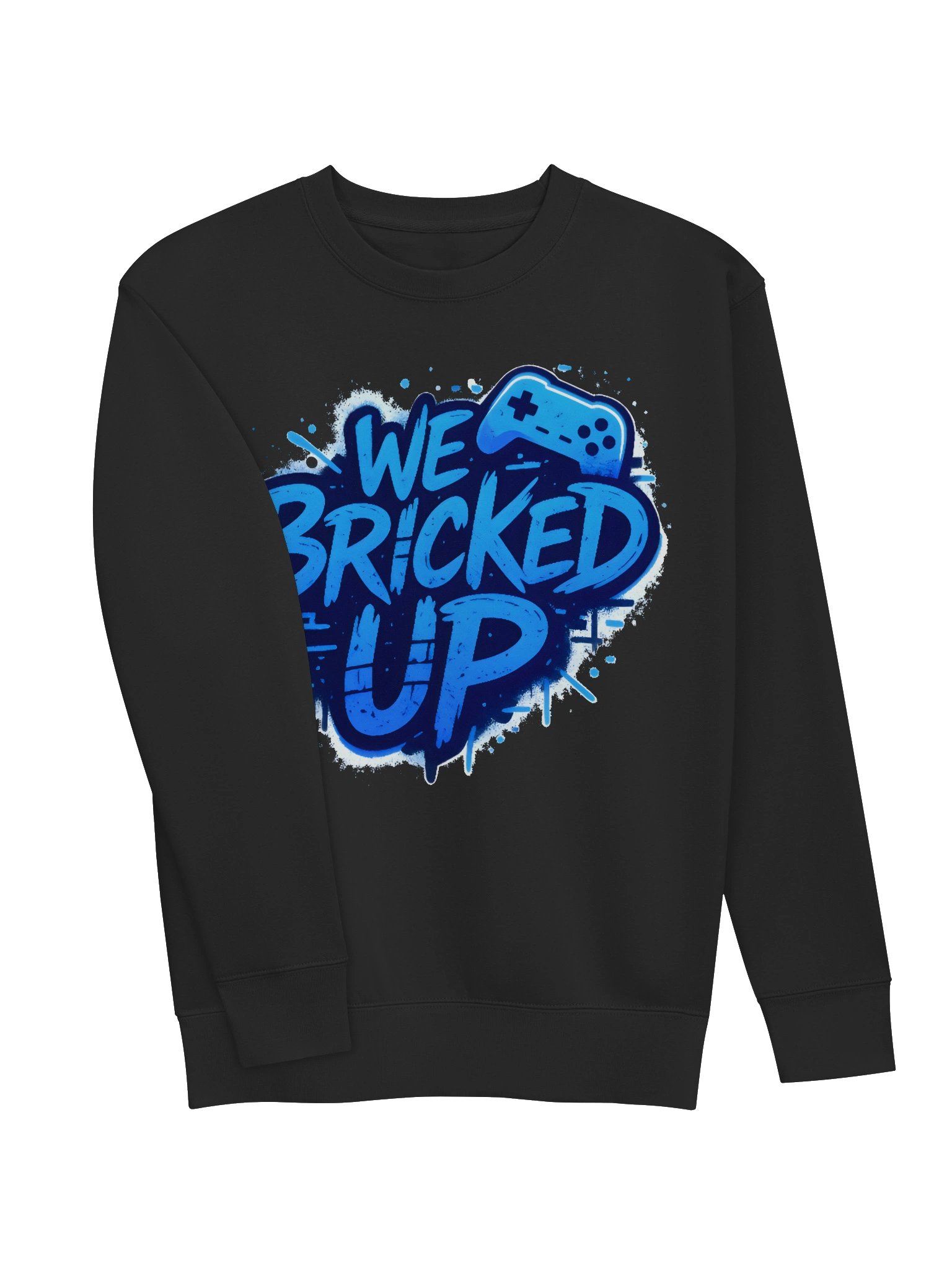 "Bricked Up" Blue Cotton Heritage Premium Sweatshirt product image (5)