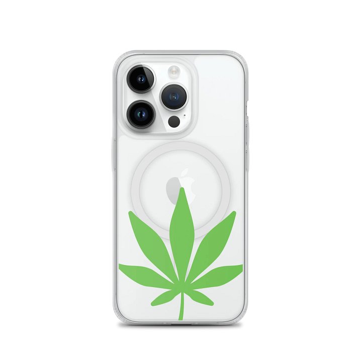Cannabis Leaf iPhone® MagSafe® Clear Case product image (2)