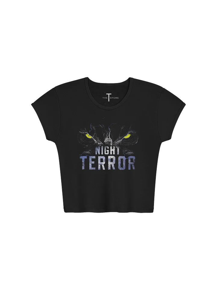 NIGHT TERROR: Women's Crop Top Shirt product image (1)