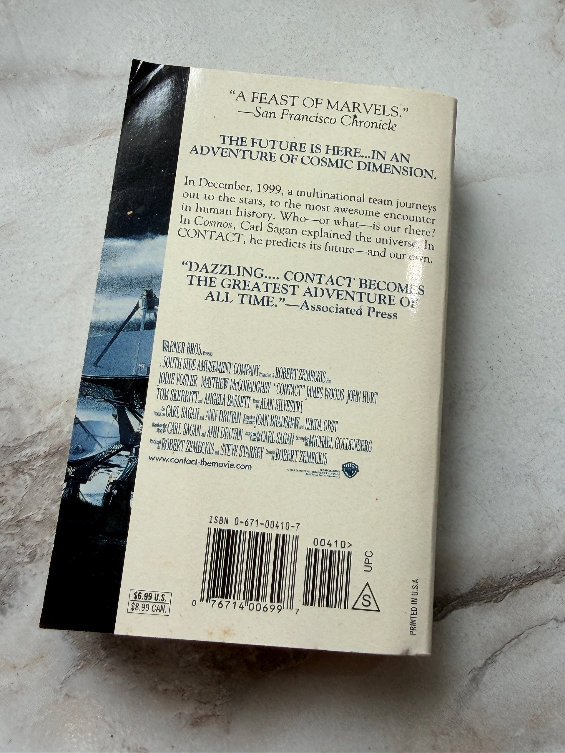 1997 Contact | Carl Sagan | Movie Tie In Paperback product image (4)