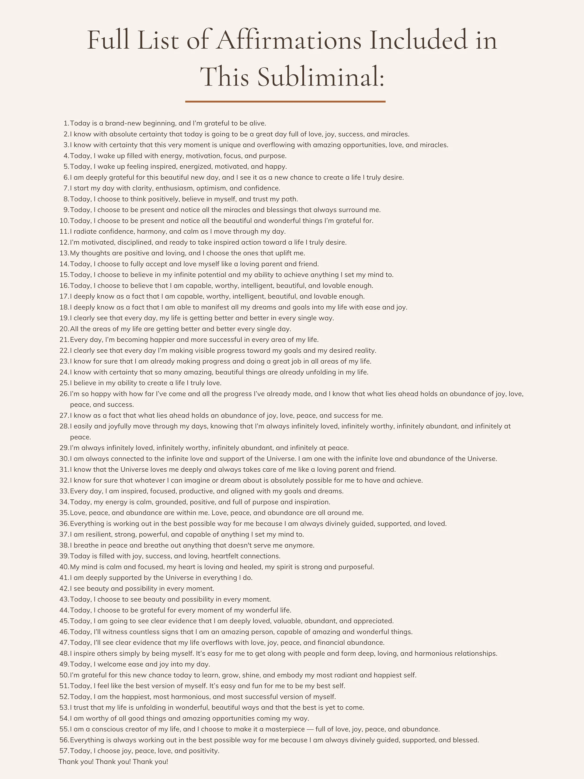 Morning Subliminal Affirmations For a Successful Day & Positive Energy | MP3 Download product image (3)