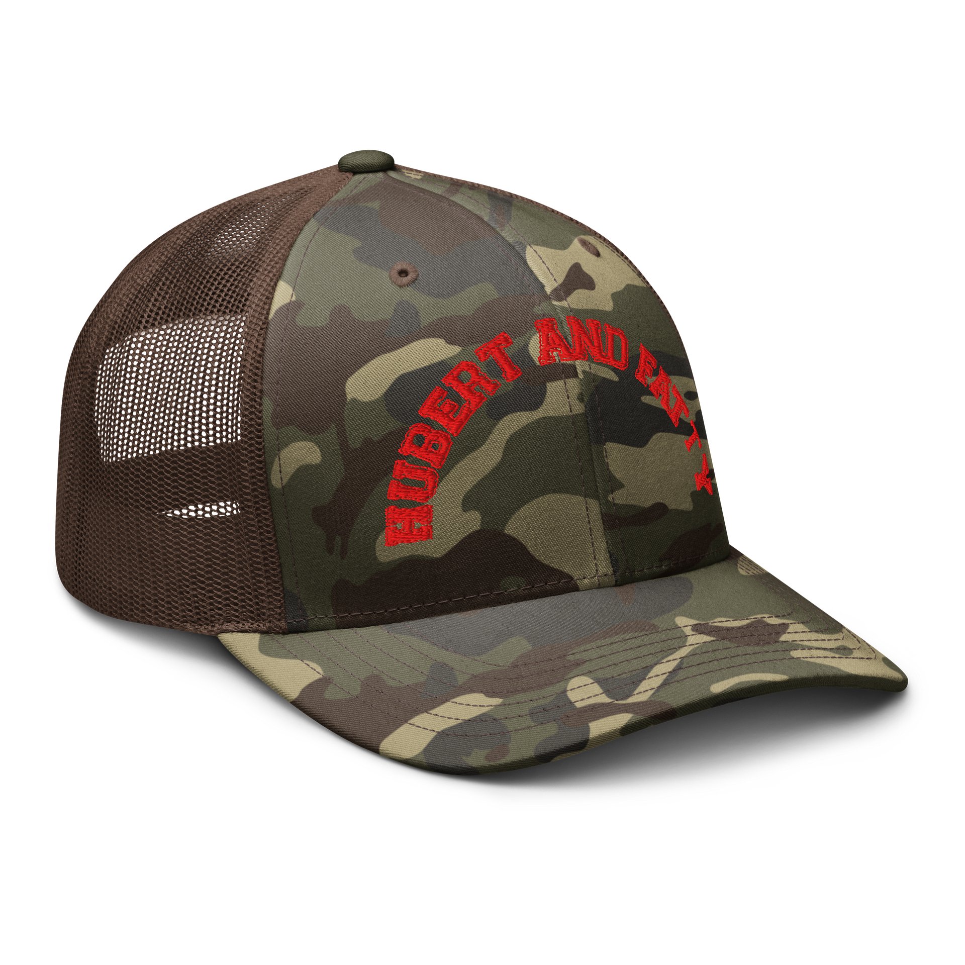 hubert and fatty embroidered camo hat product image (6)
