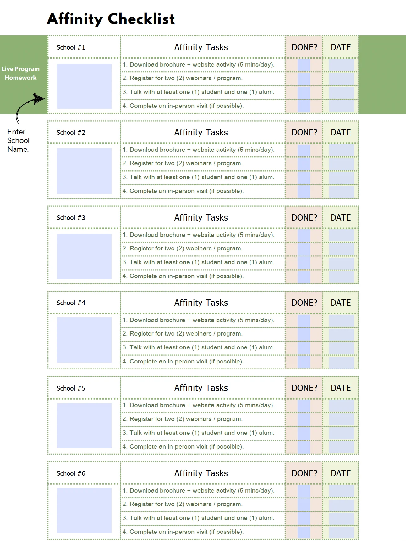 Demonstrated Interest Kit - Build Your Affinity Score product image (7)