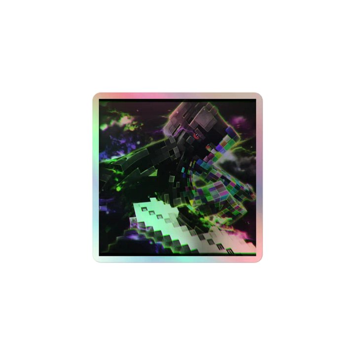 GlitchedMastery Holographic Sticker product image (1)