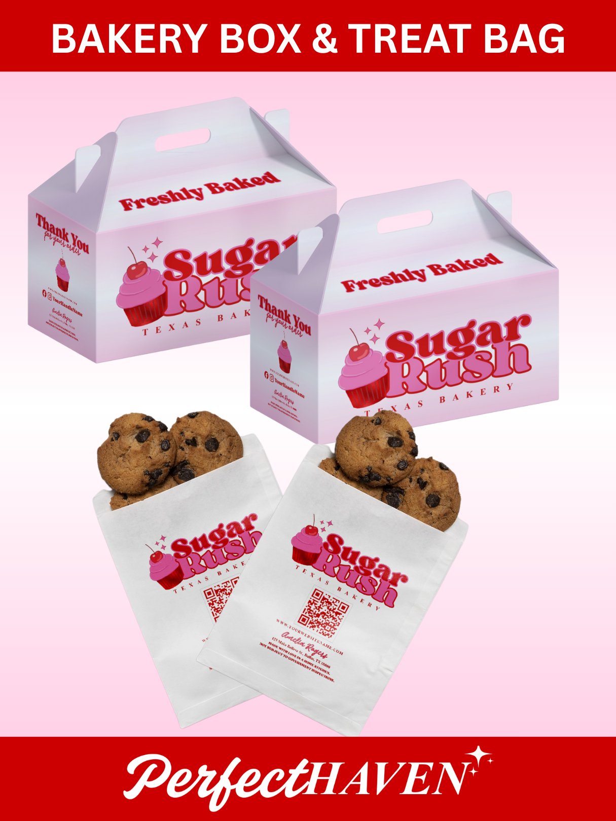 Sugar Rush Bakery Theme Branding Set - Easy Edit in Canva product image (5)