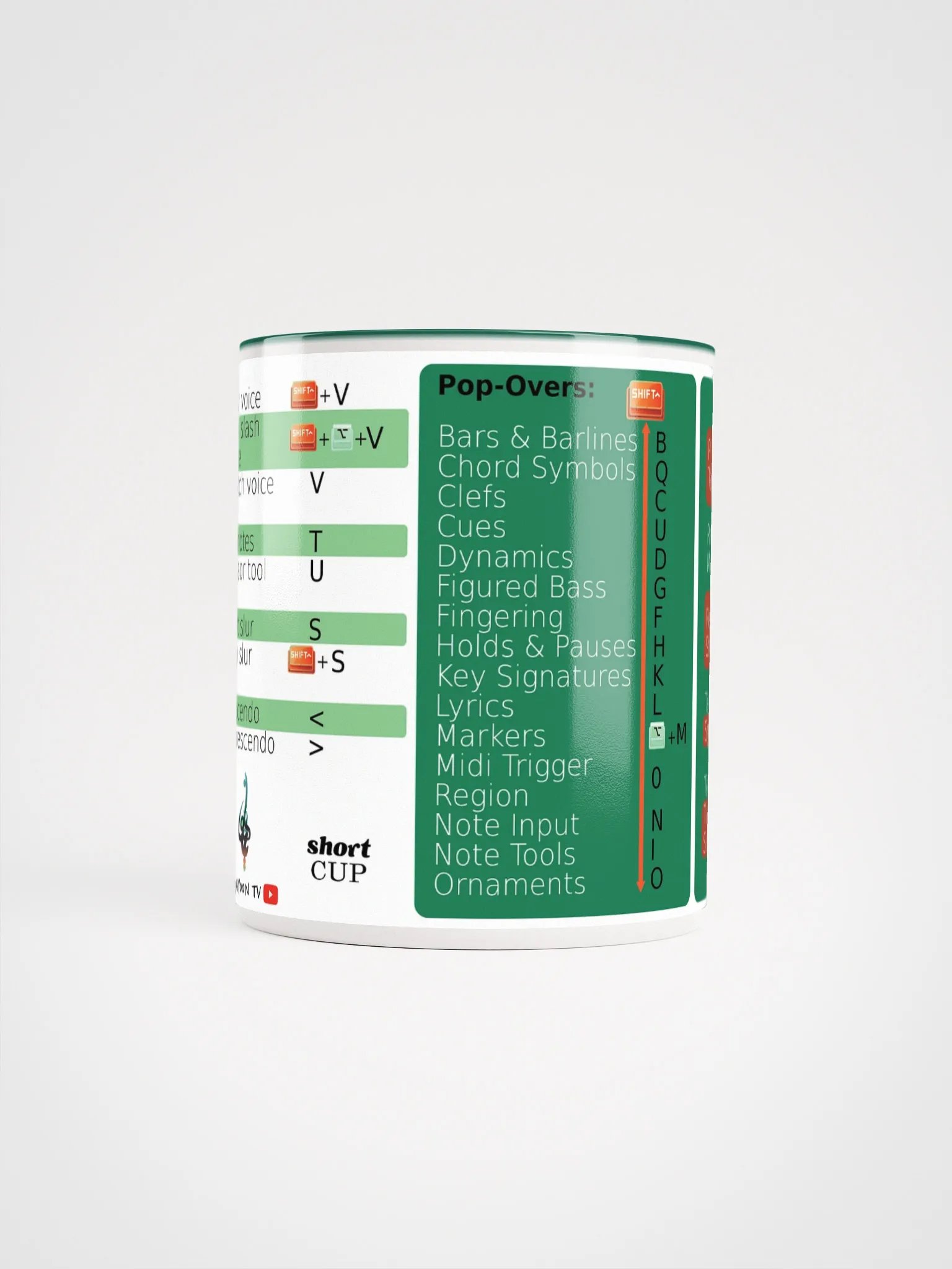 ShortCUP (keyboard shortcuts compatible with Dorico) MacOS [Evergreen Inner] product image (5)