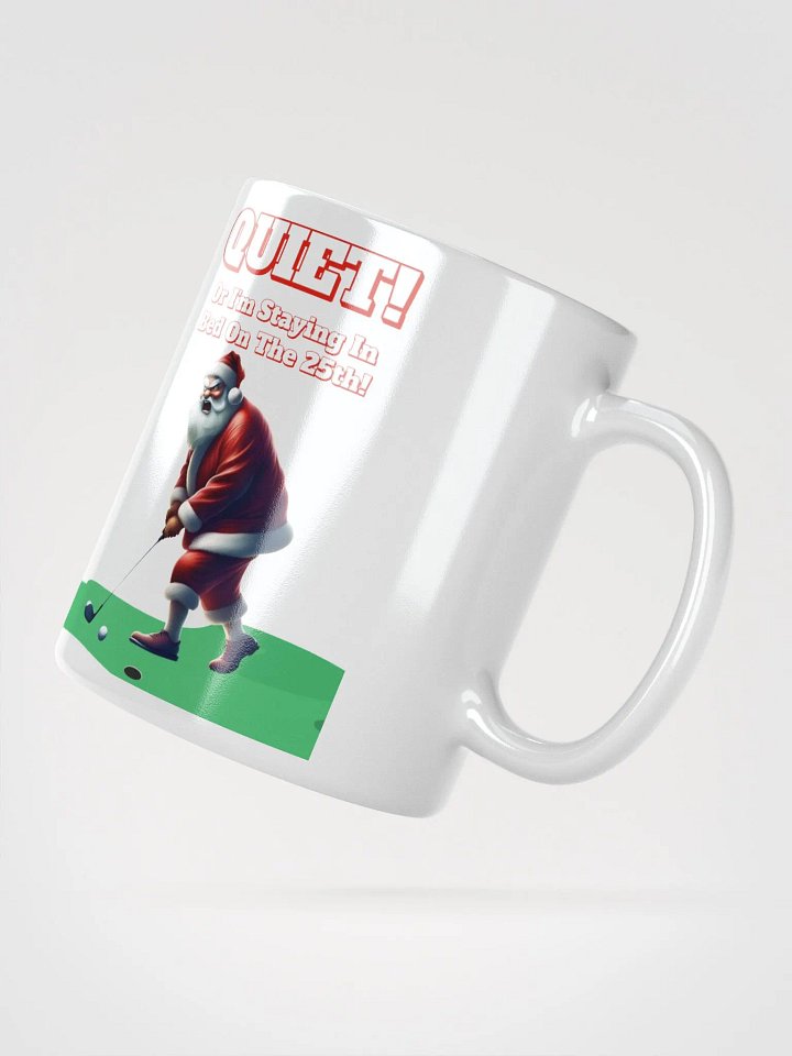 Quiet - Santa Claus Golfing White Mug product image (6)