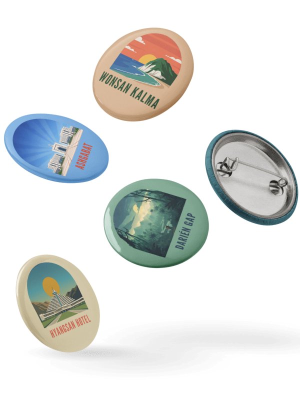 Oh the Places You'll (Not) Go Retro Pins product image (6)