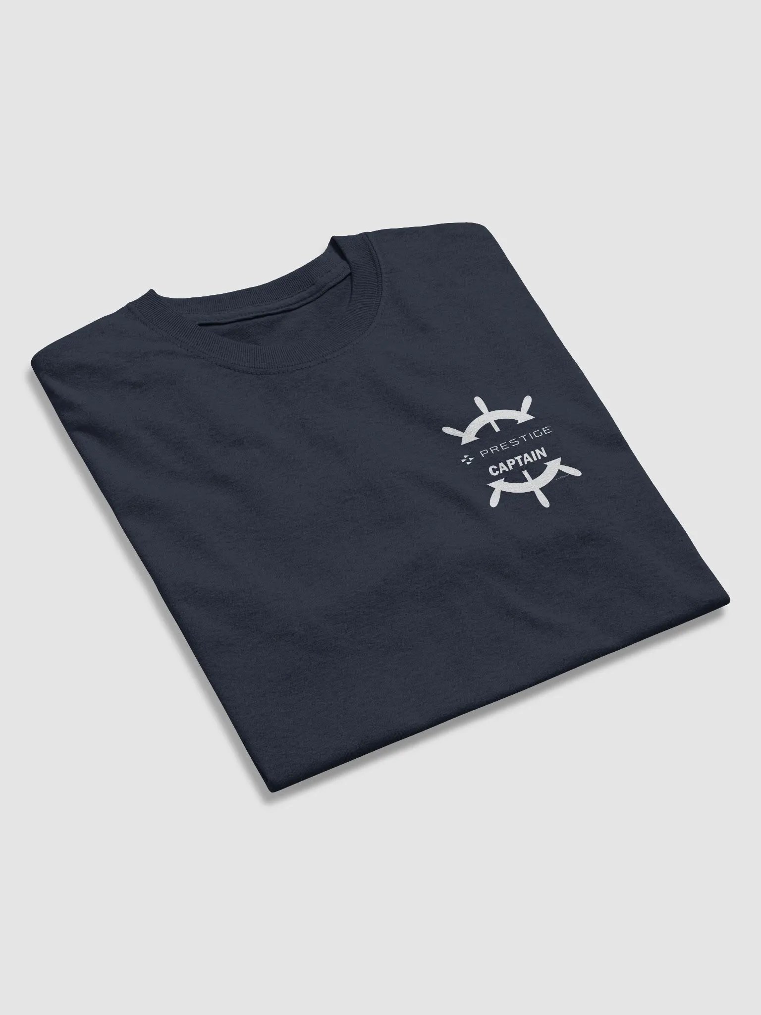Prestige Captain - T-Shirt - Dark Shirt w/White Logo product image (5)